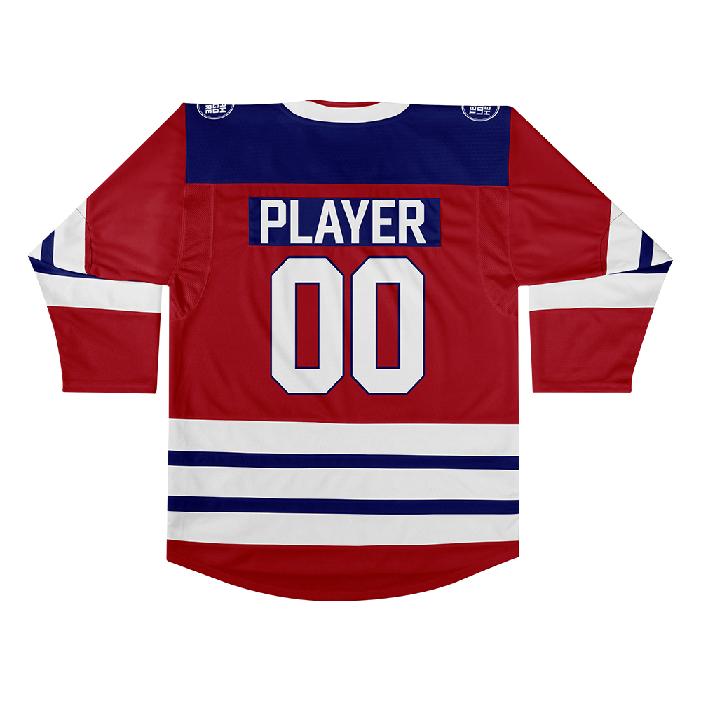 Custom Hockey Jersey Elite Pro EP-107 RedBlueWhite