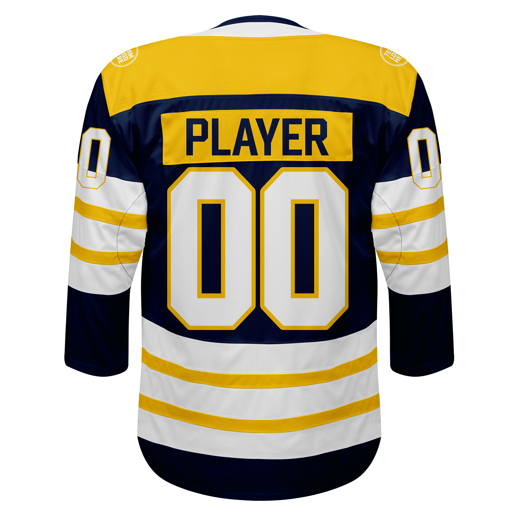 Custom Hockey Jersey Elite Pro EP-107 NavyGoldWhite
