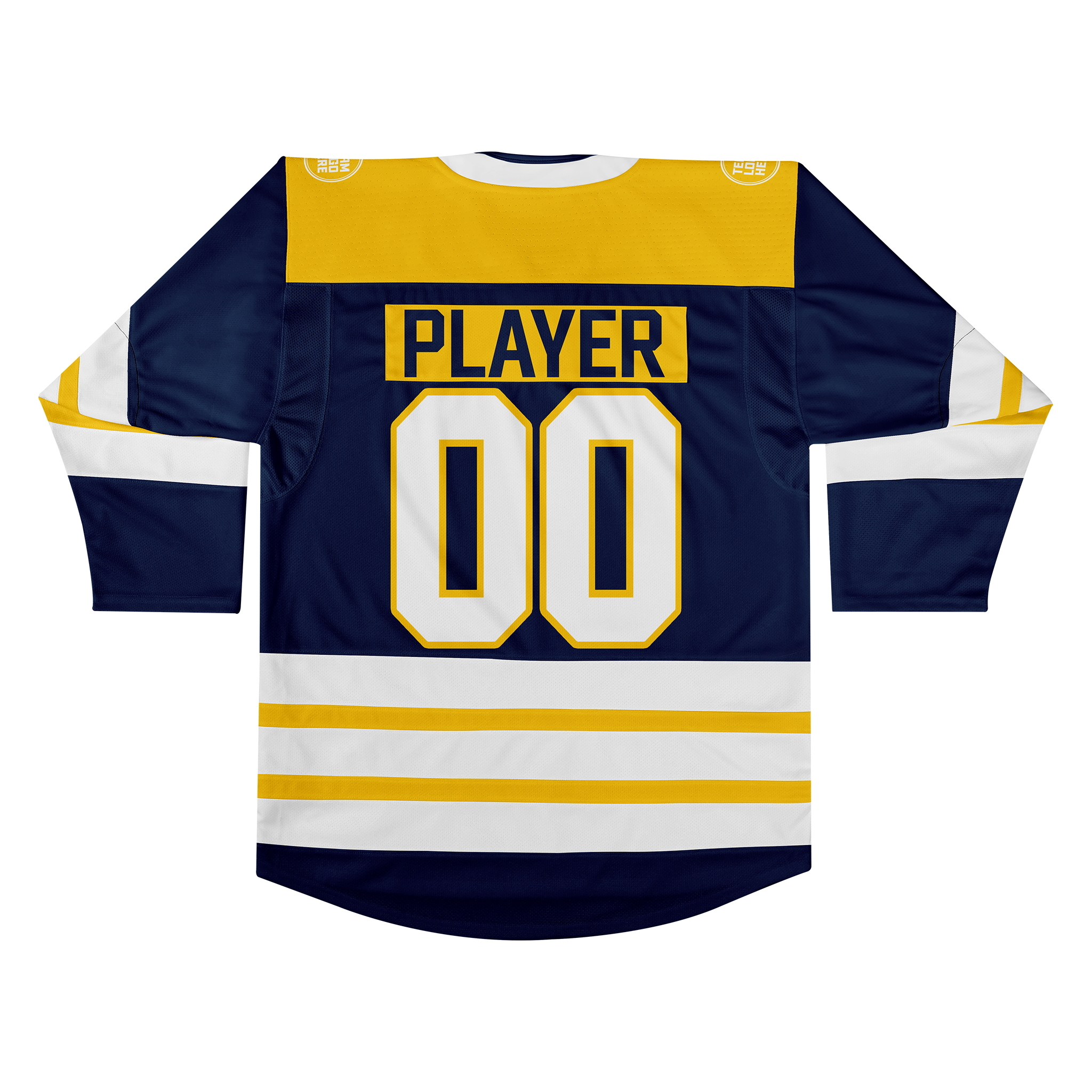 Custom Hockey Jersey Elite Pro EP-107 NavyGoldWhite
