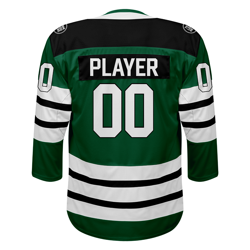 Custom Hockey Jersey Elite Pro EP-107 GreenBlackWhite
