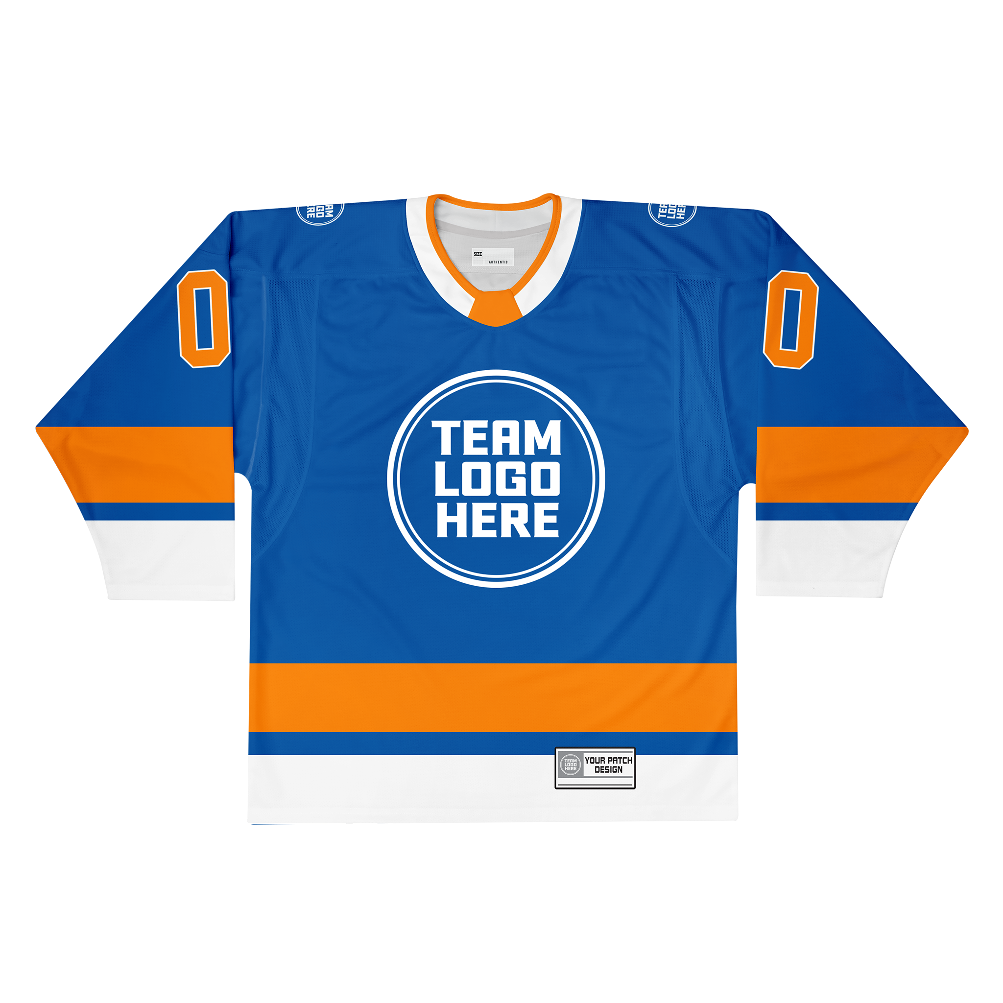 Custom Hockey Jersey Elite Pro EP-201 RoyalOrangeWhite