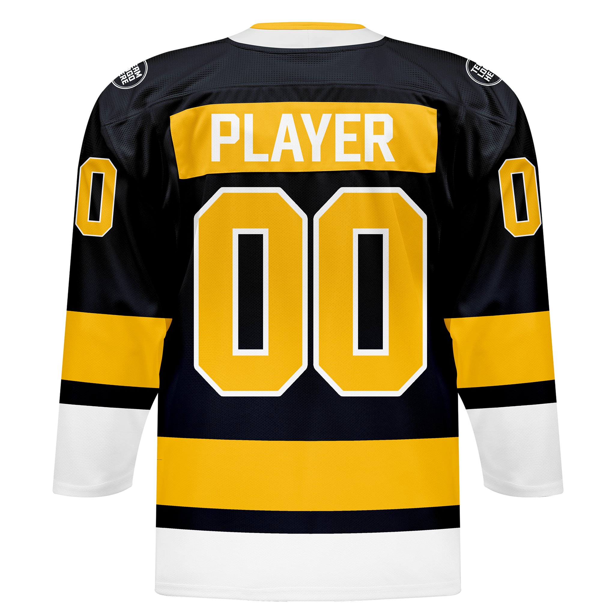 Custom Hockey Jersey Elite Pro EP-201 BlackGoldWhite
