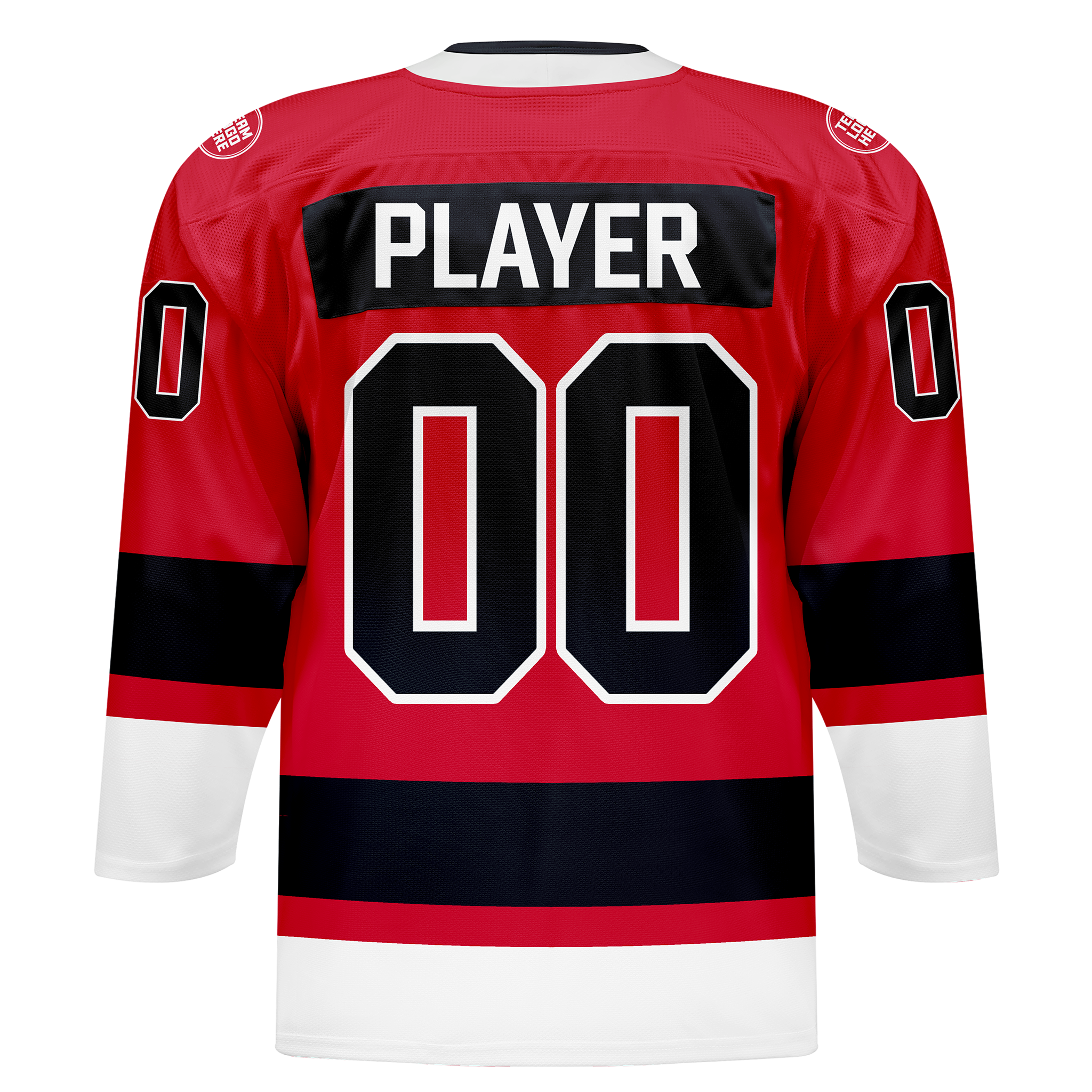 Custom Hockey Jersey Elite Pro EP-201 RedBlackWhite