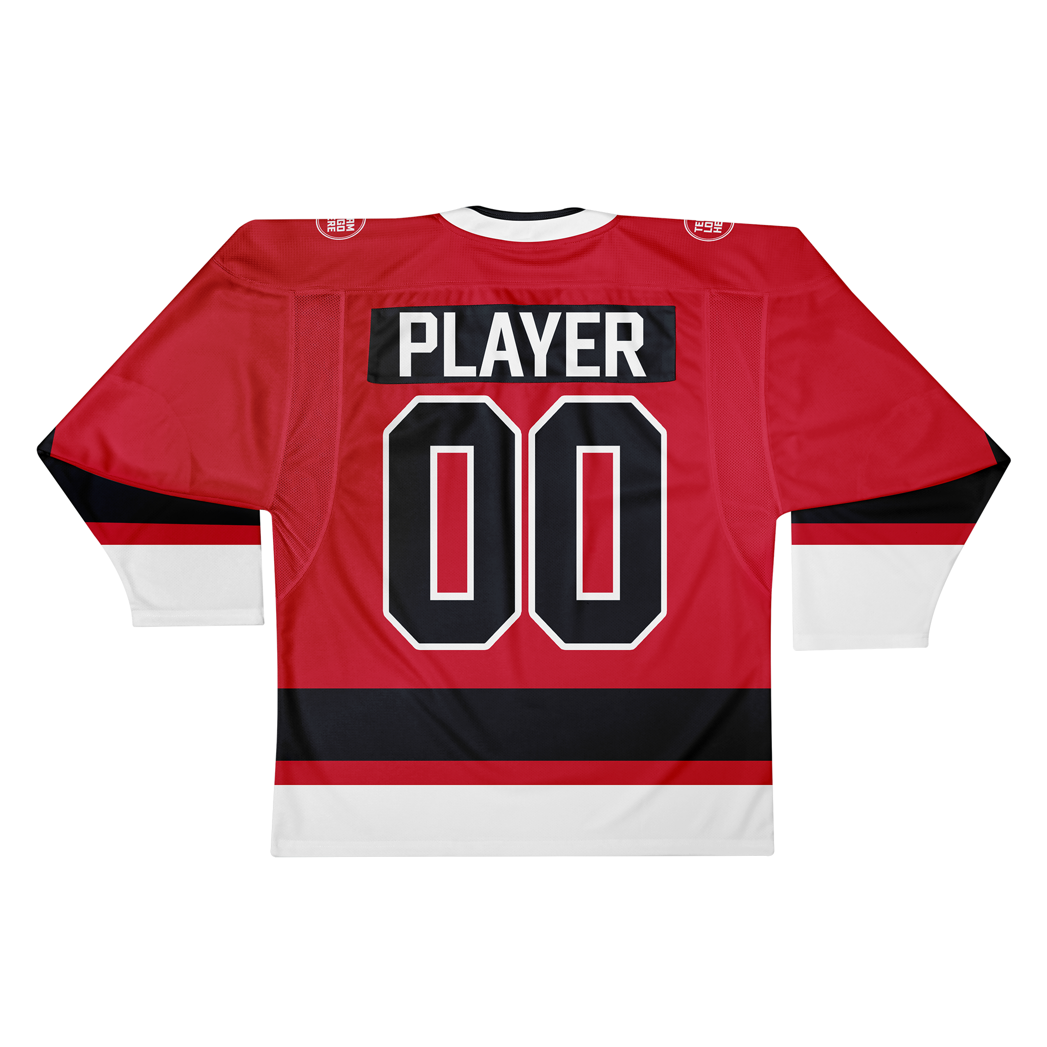 Custom Hockey Jersey Elite Pro EP-201 RedBlackWhite