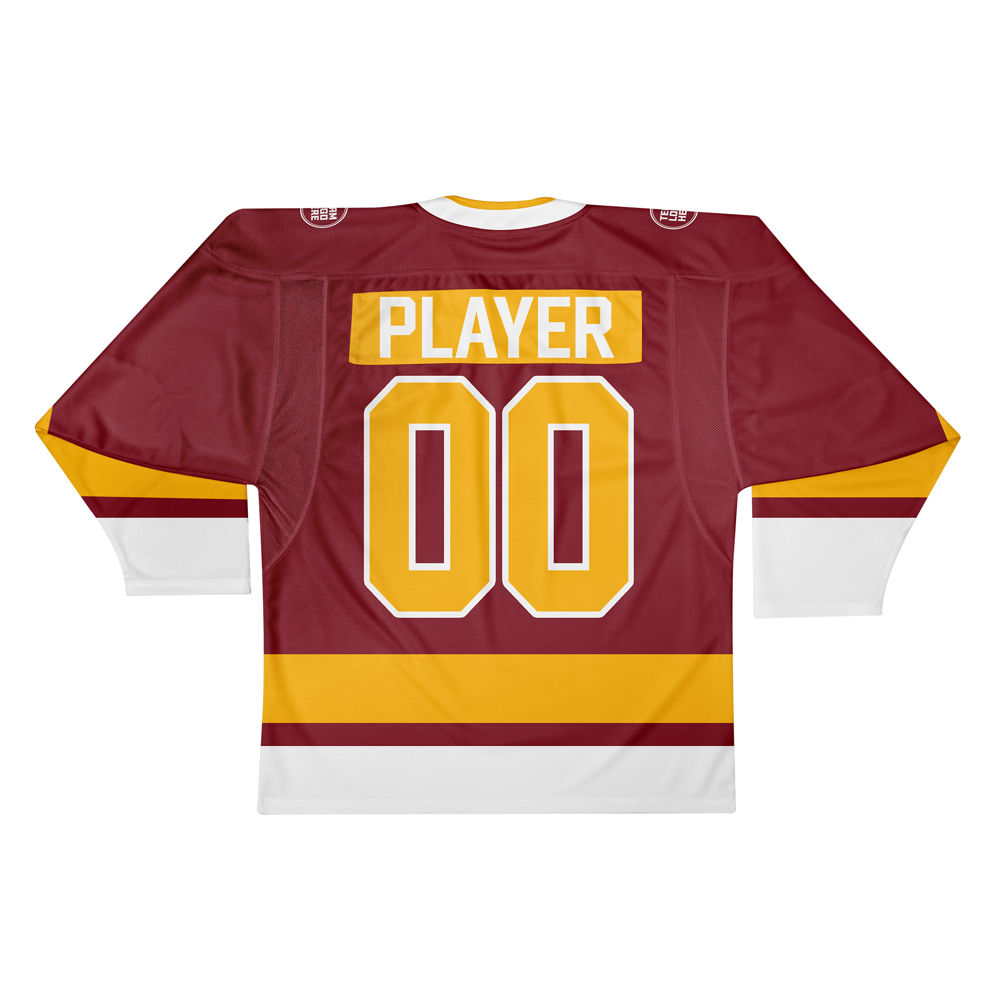 Custom Hockey Jersey Elite Pro EP-201 MaroonGoldWhite
