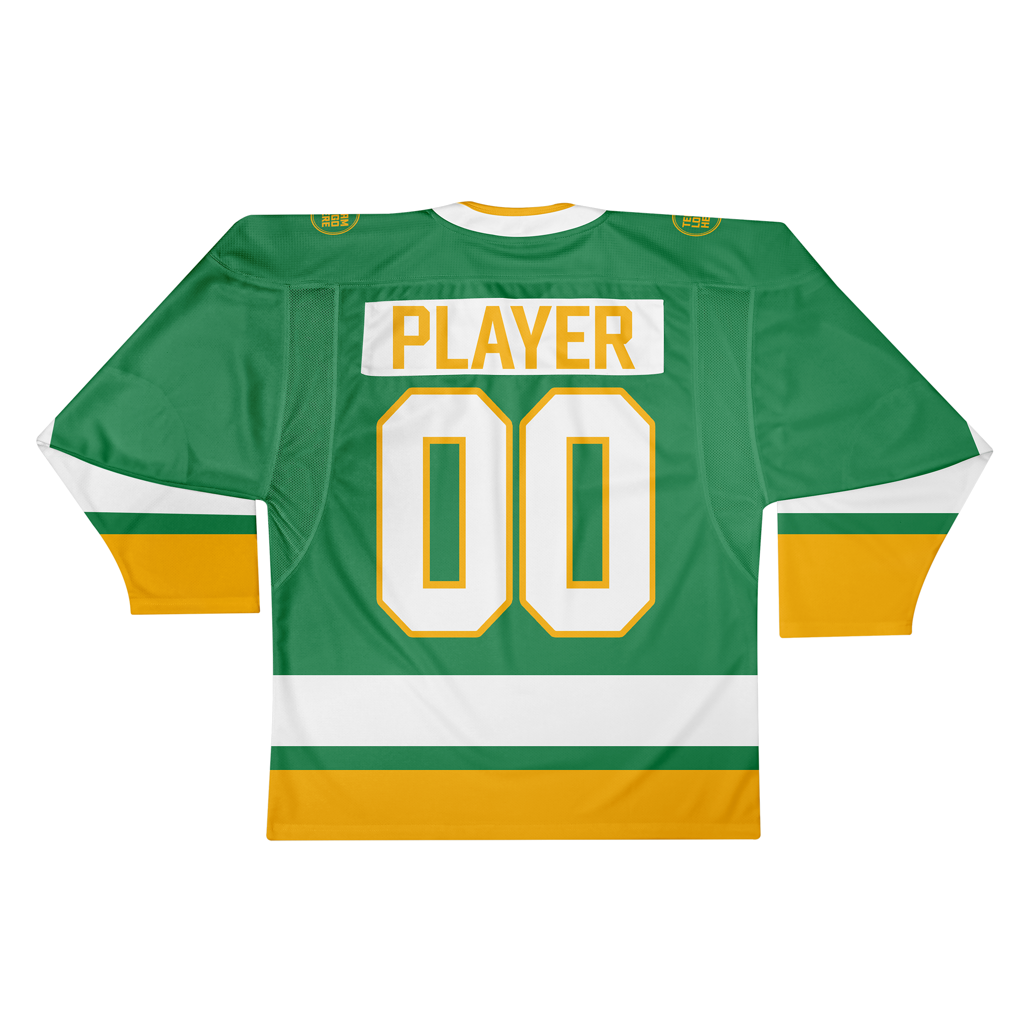 Custom Hockey Jersey Elite Pro EP-201 GreenWhiteGold