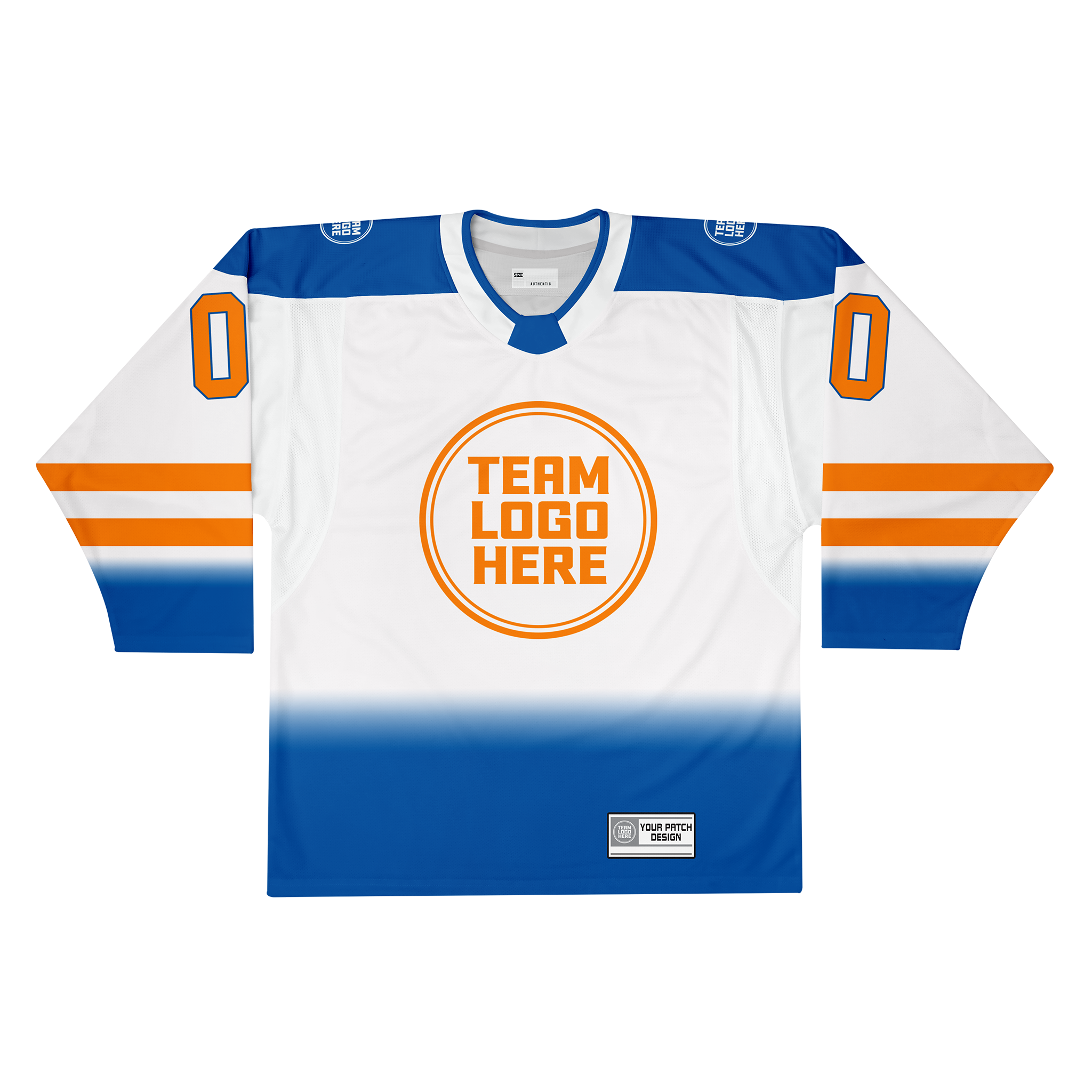 Custom Hockey Jersey Elite Pro EP-202 RoyalWhiteOrange