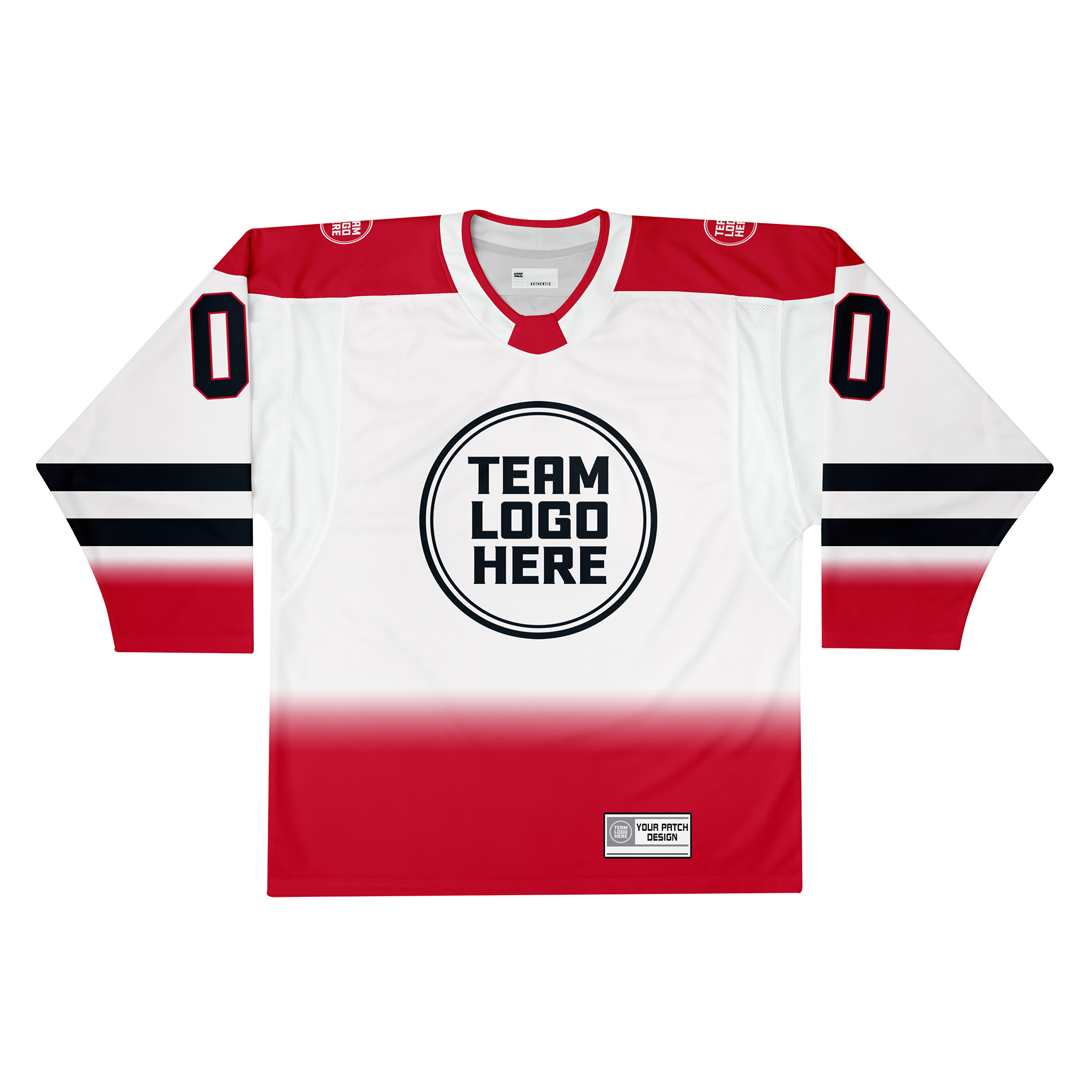 Custom Hockey Jersey Elite Pro EP-202 RedWhiteBlack
