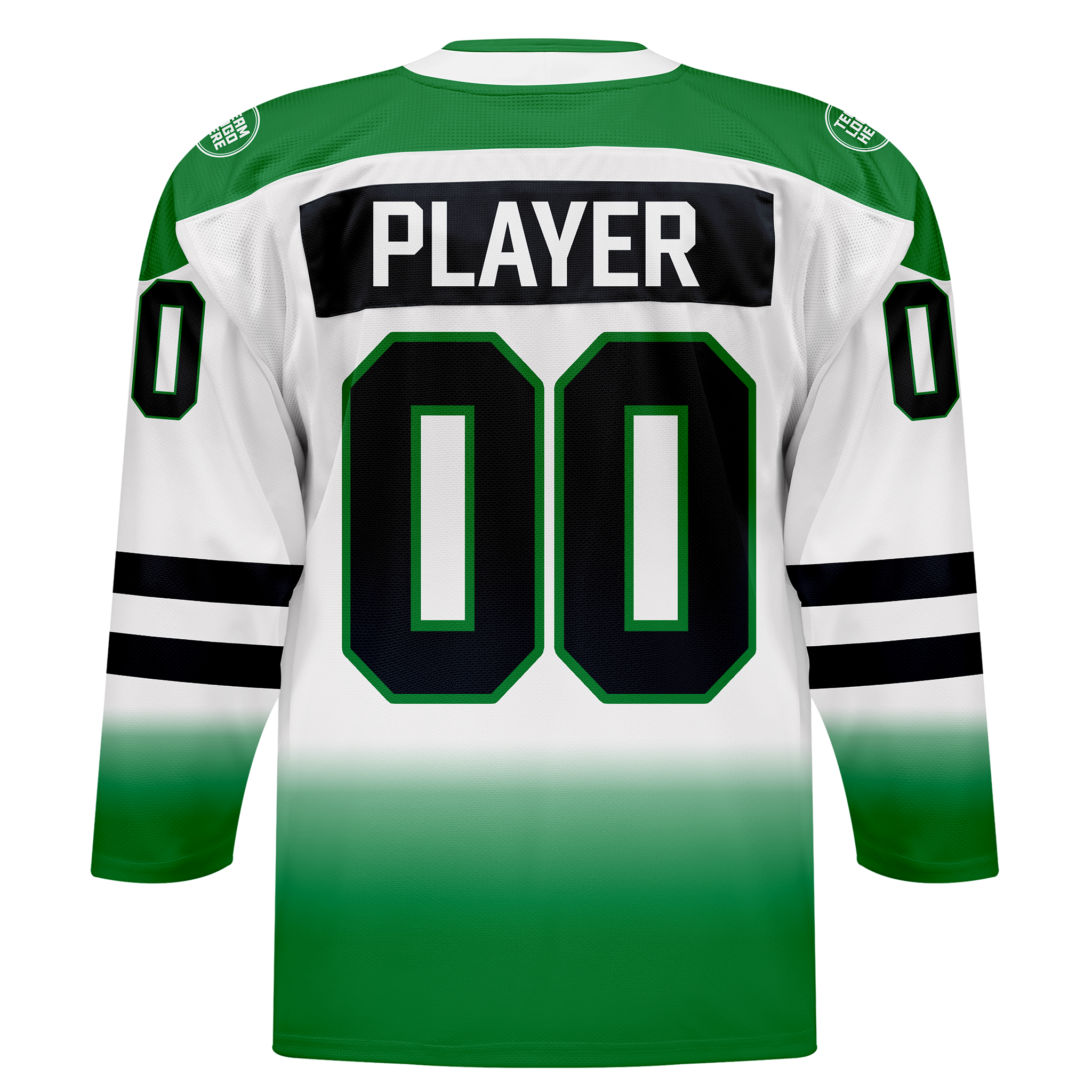 Custom Hockey Jersey Elite Pro EP-202 GreenWhiteBlack