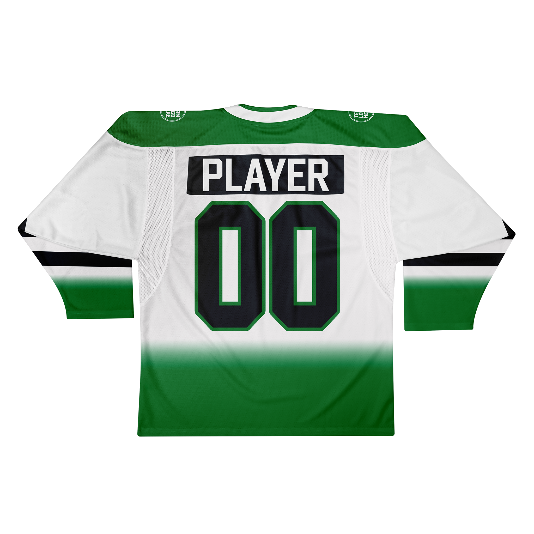 Custom Hockey Jersey Elite Pro EP-202 GreenWhiteBlack