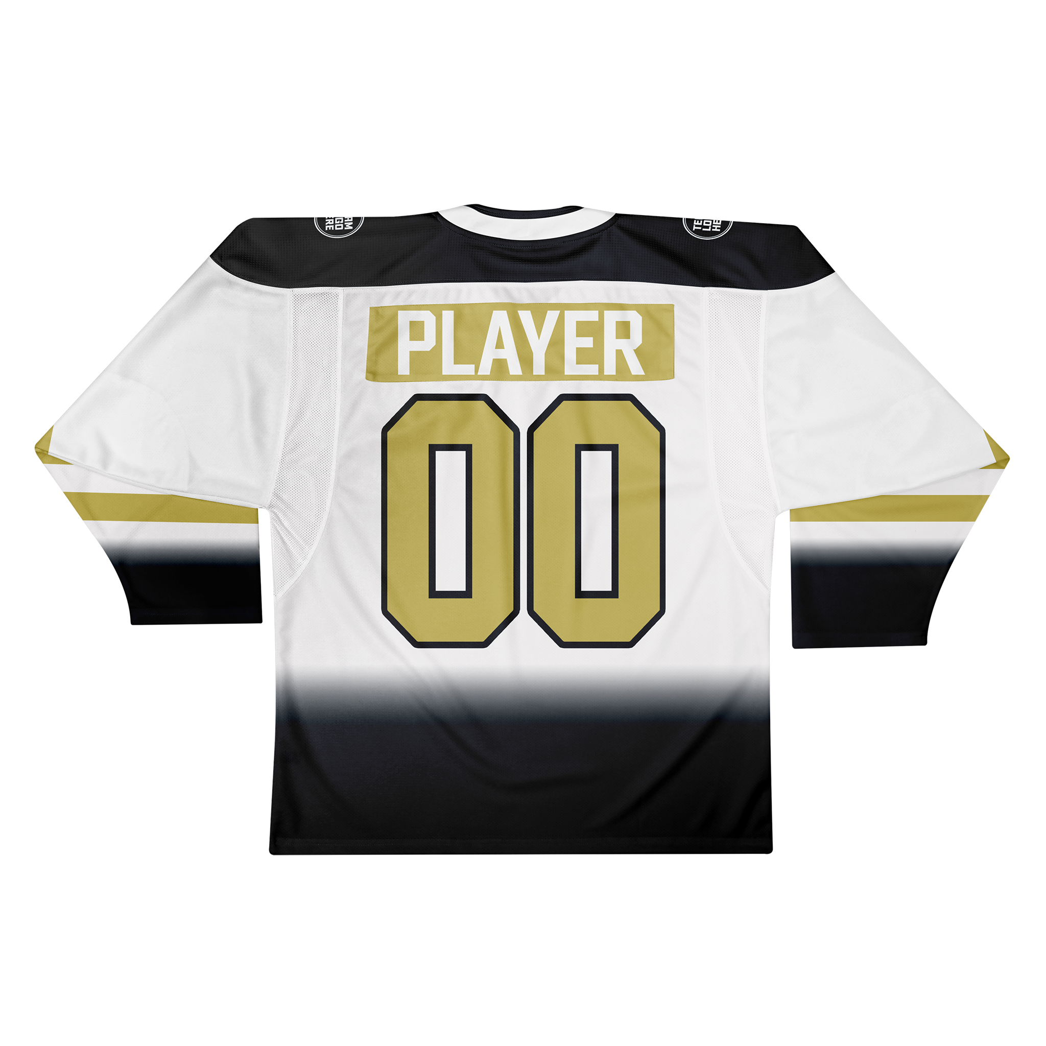 Custom Hockey Jersey Elite Pro EP-202 BlackWhitegold