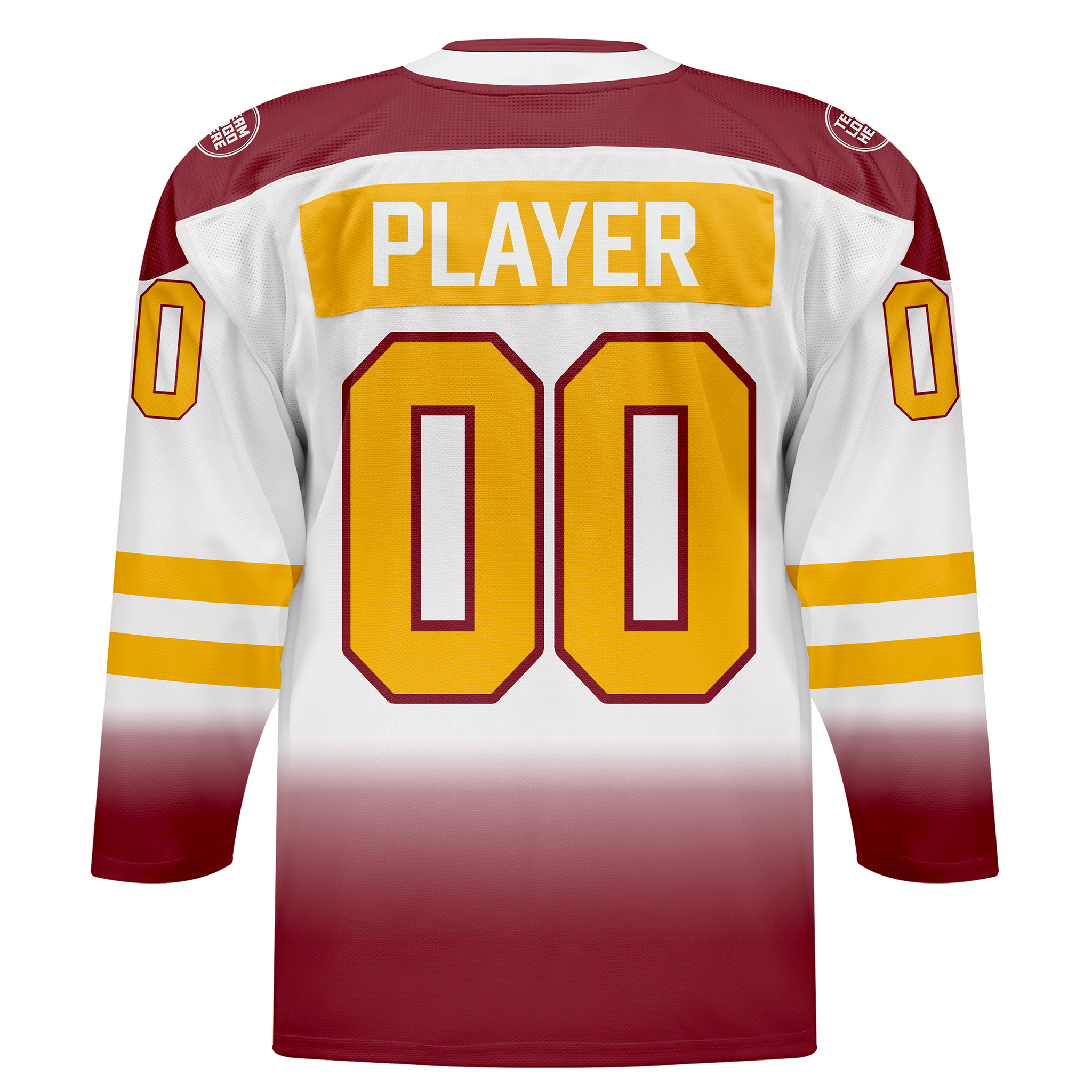 Custom Hockey Jersey Elite Pro EP-202 BurgundyWhiteGold
