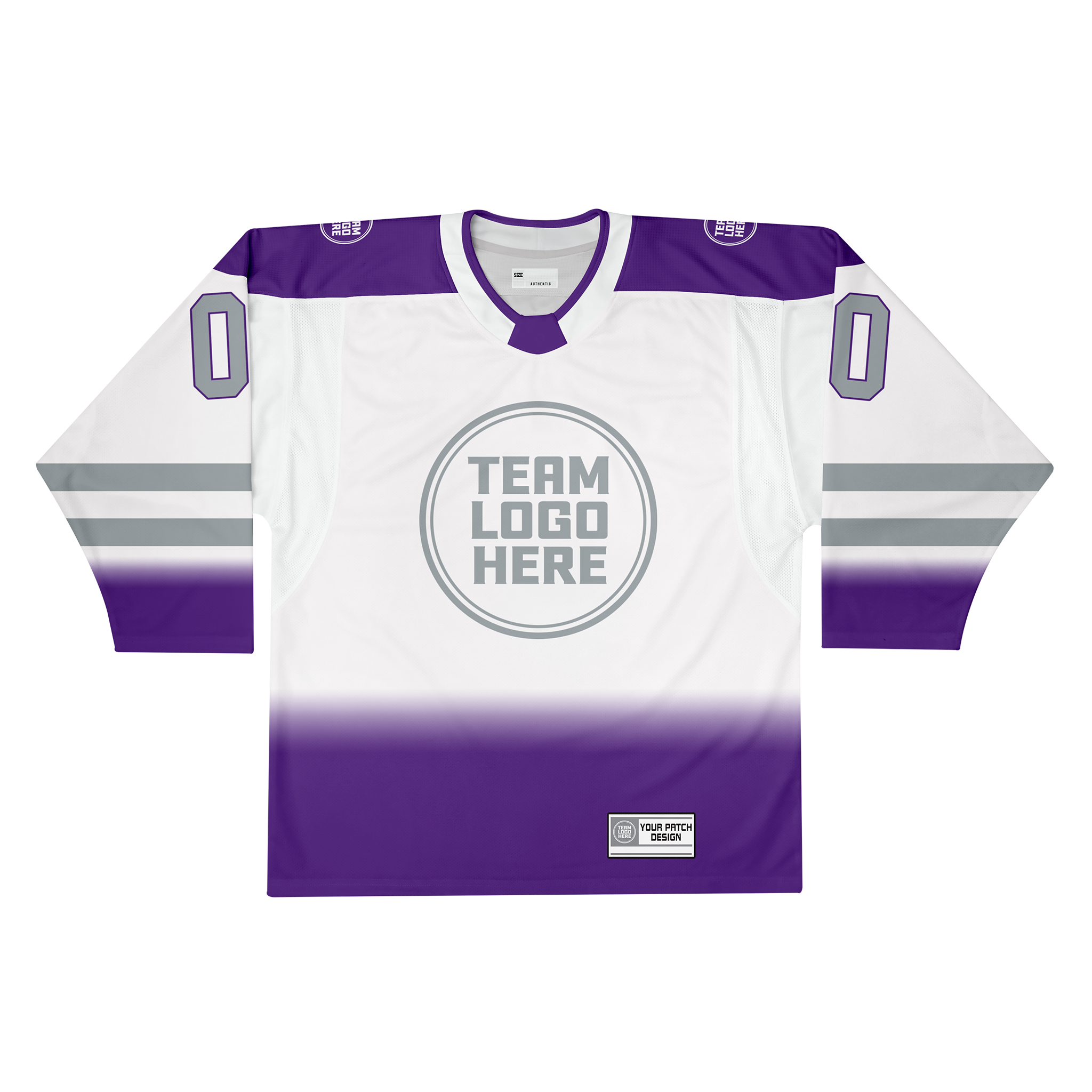 Custom Hockey Jersey Elite Pro EP-202 PurpleWhiteSilver