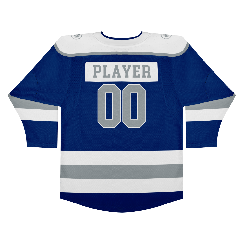 Custom Hockey Jersey Elite Pro EP-301 BlueSilverWhite