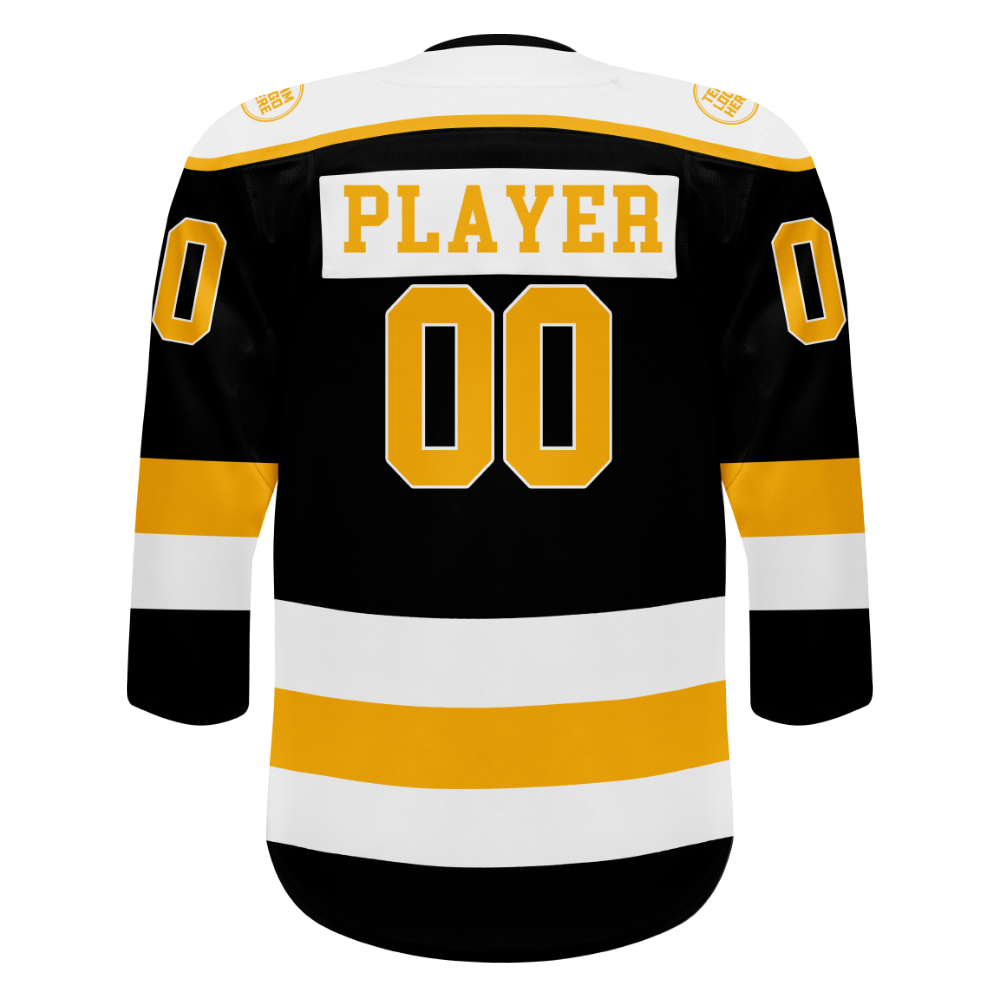 Custom Hockey Jersey Elite Pro EP-301 BlackGoldWhite