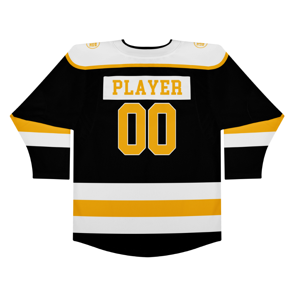 Custom Hockey Jersey Elite Pro EP-301 BlackGoldWhite