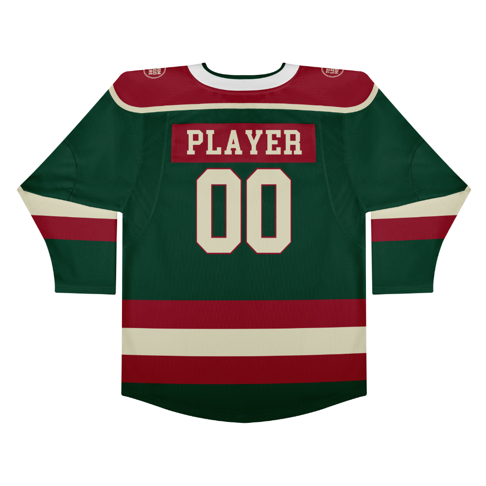 Custom Hockey Jersey Elite Pro EP-301 GreenCreamRed