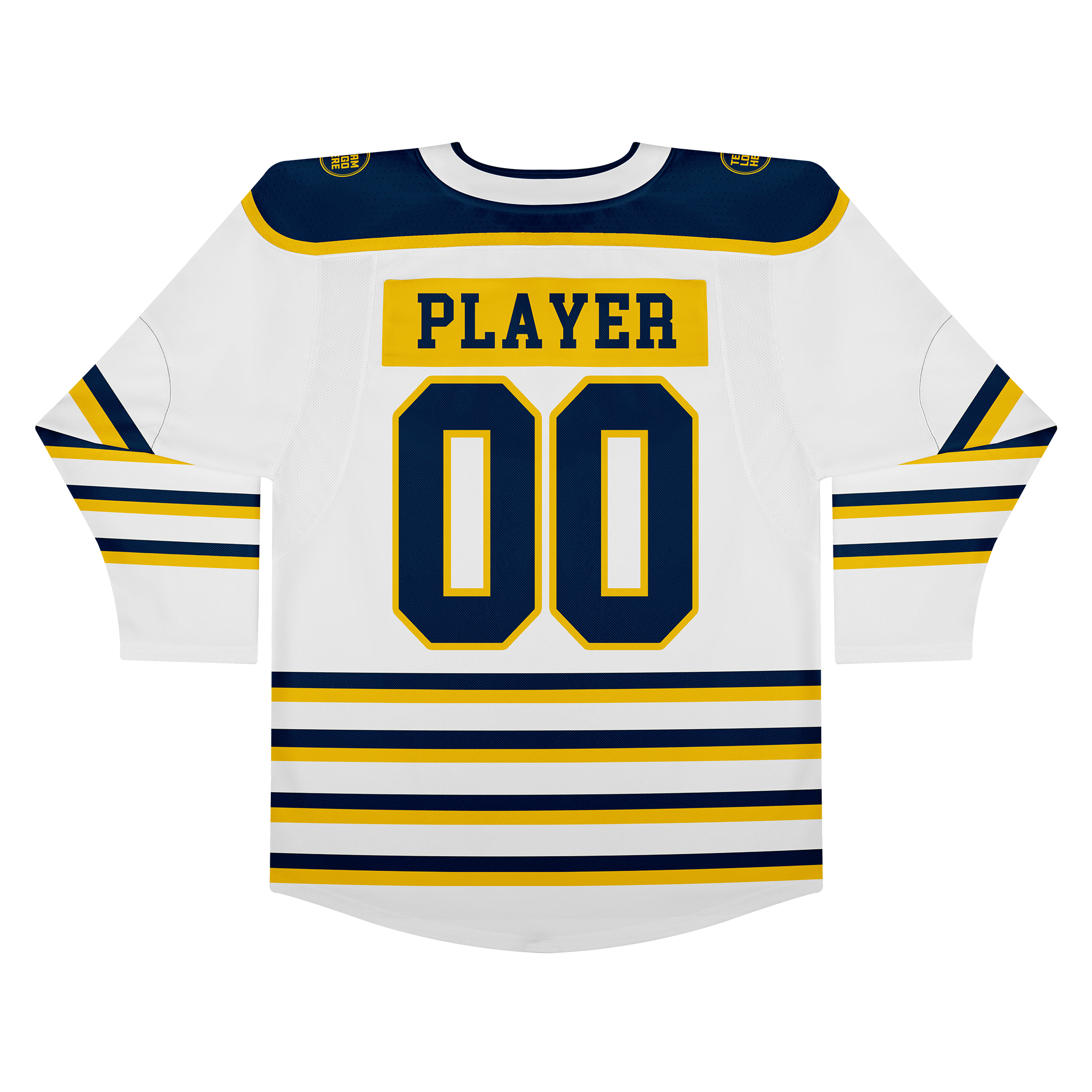 Custom Hockey Jersey Elite Pro EP-302 WhiteNavyGold