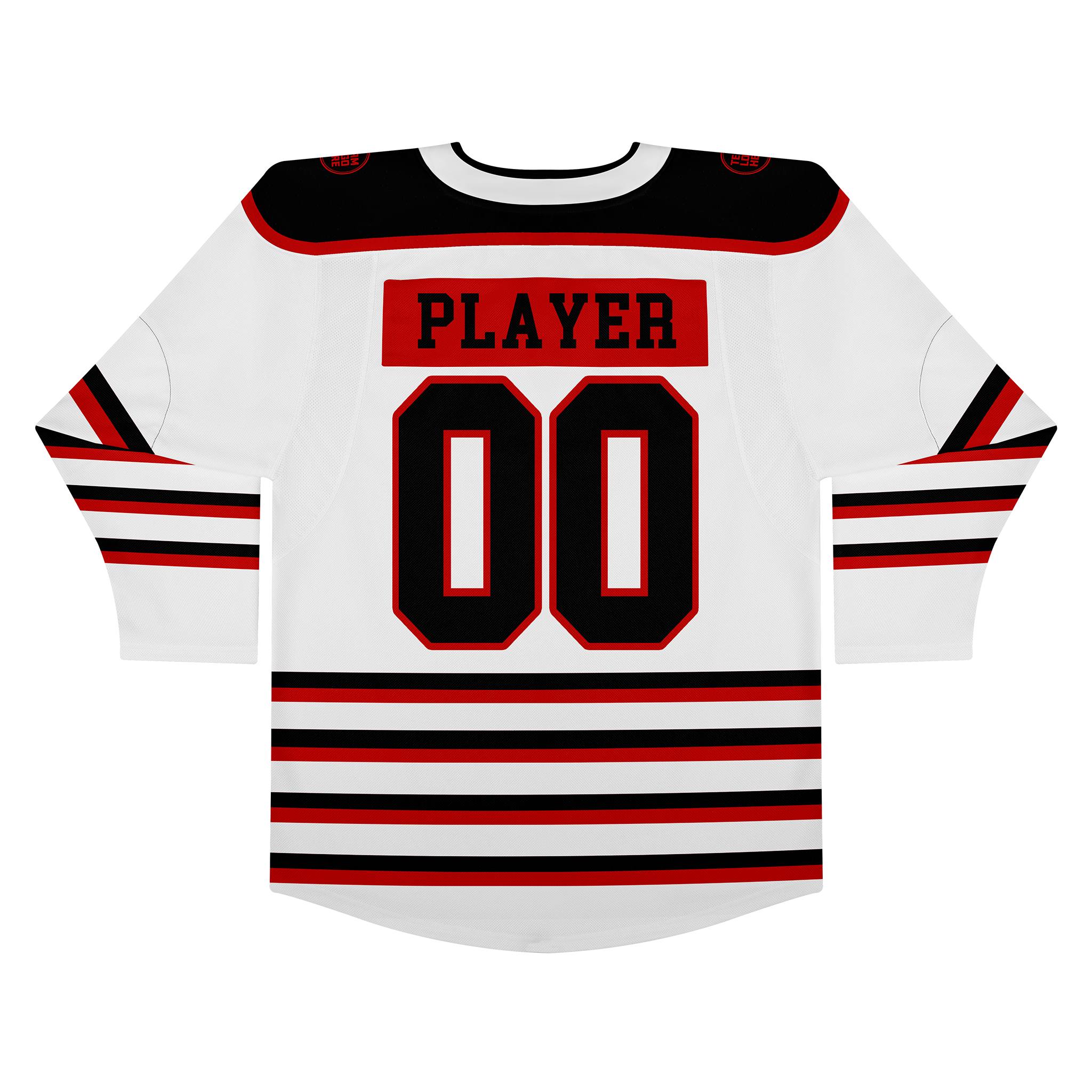 Custom Hockey Jersey Elite Pro EP-302 WhiteBlackRed