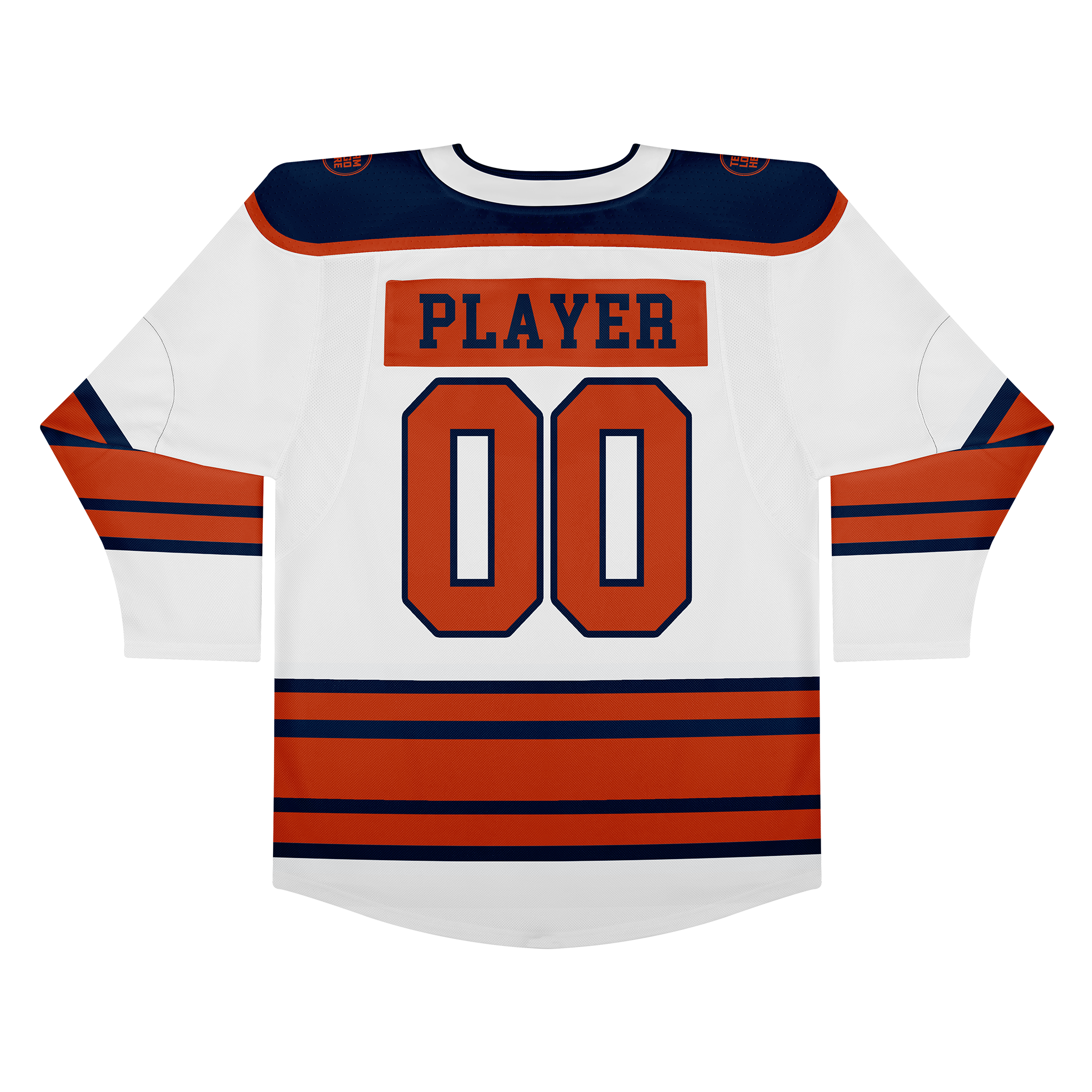 Custom Hockey Jersey Elite Pro EP-303 WhiteNavyOrange