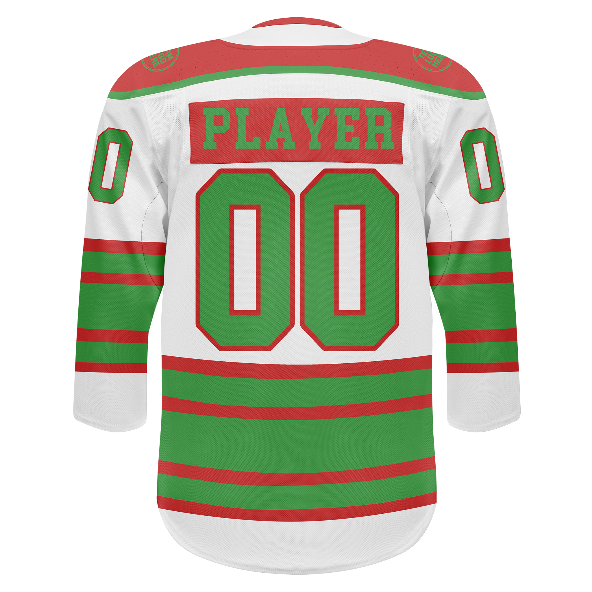 Custom Hockey Jersey Elite Pro EP-303 WhiteRedGreen