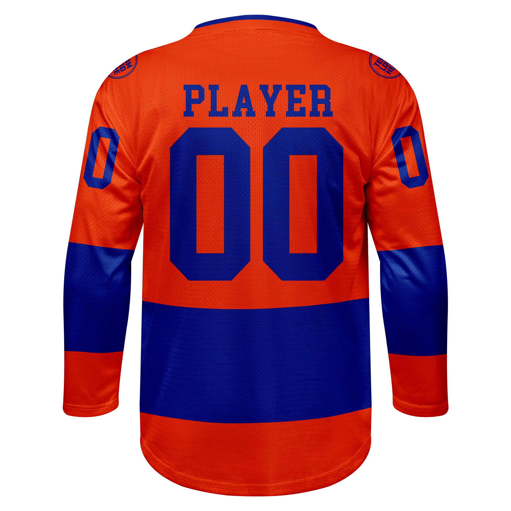 Custom Hockey Jersey Practice PS-101 OrangeRoyal