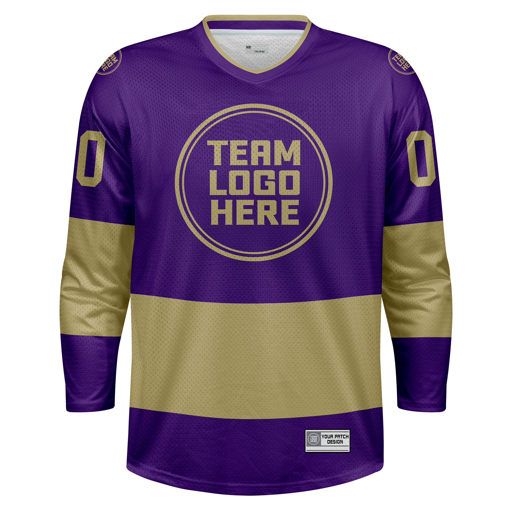 Custom Hockey Jersey Practice PS-101 PurpleGold