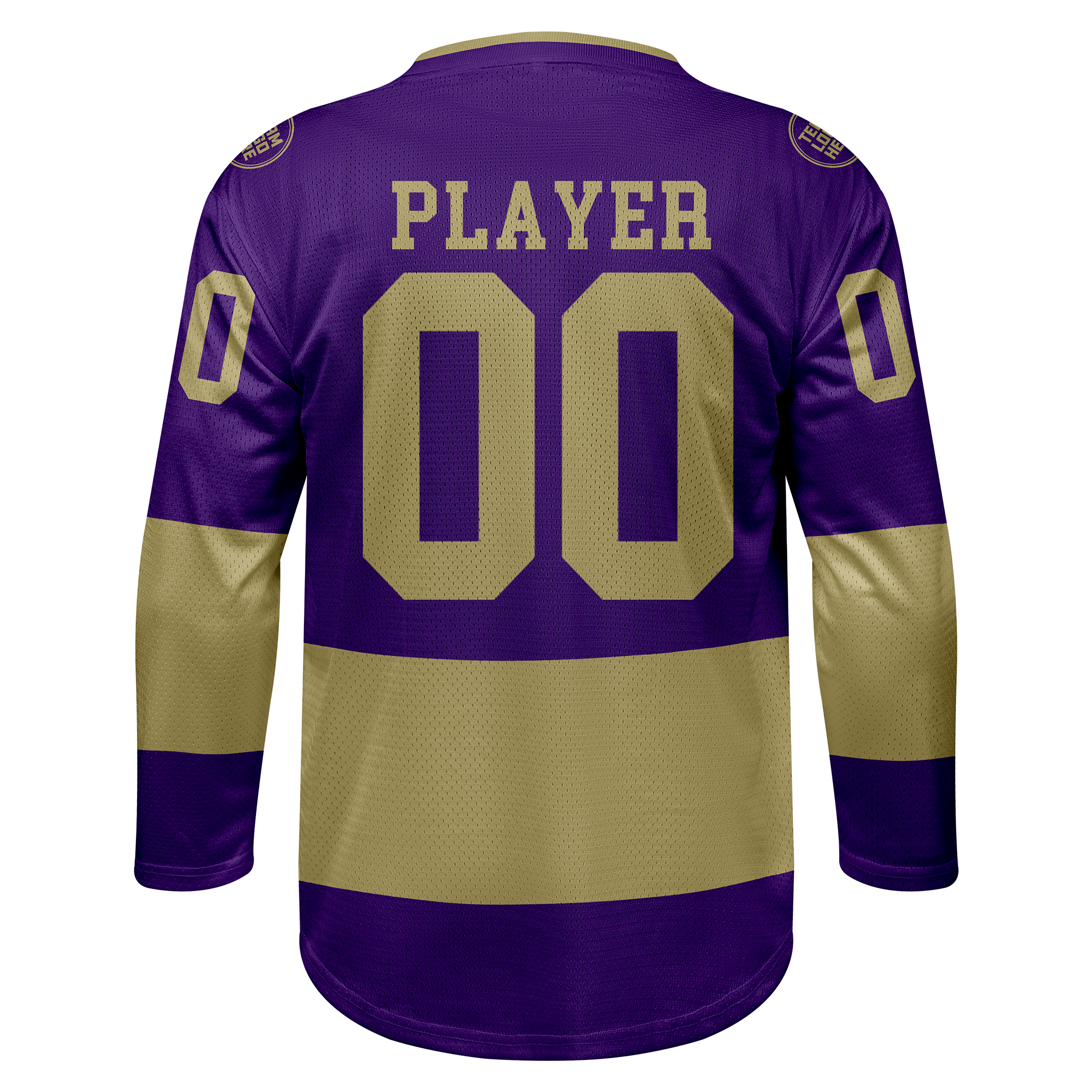 Custom Hockey Jersey Practice PS-101 PurpleGold