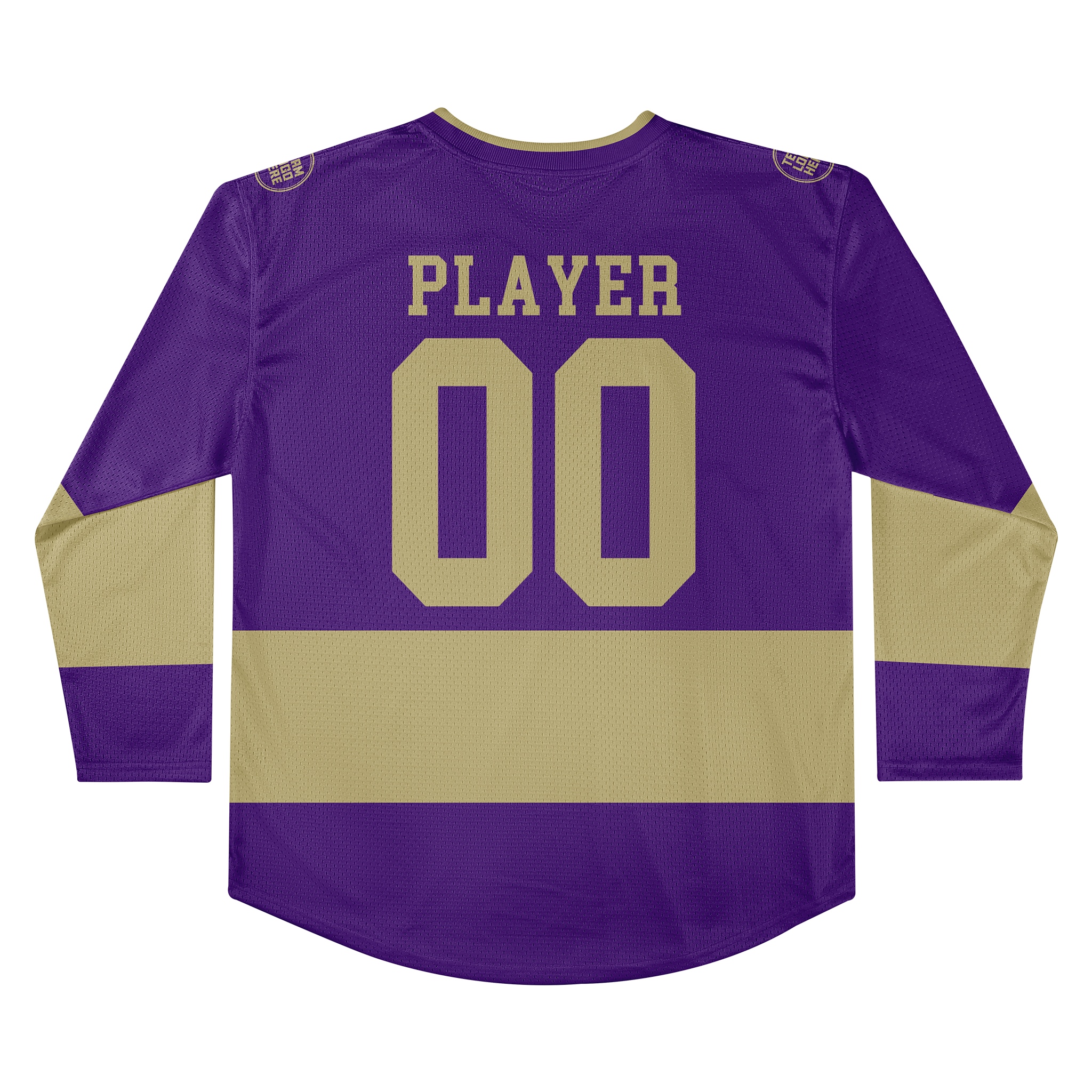 Custom Hockey Jersey Practice PS-101 PurpleGold