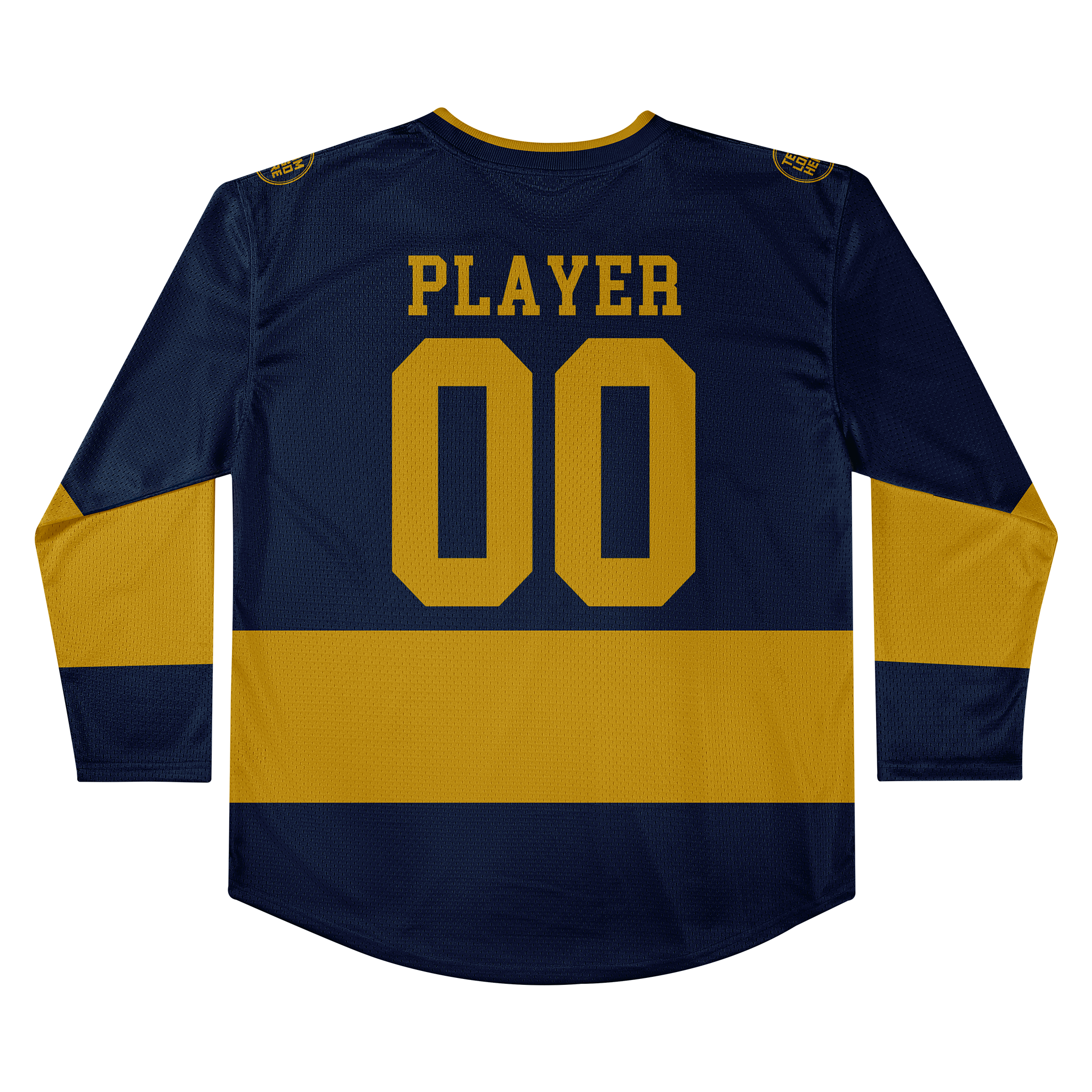 Custom Hockey Jersey Practice PS-101 NavyGold