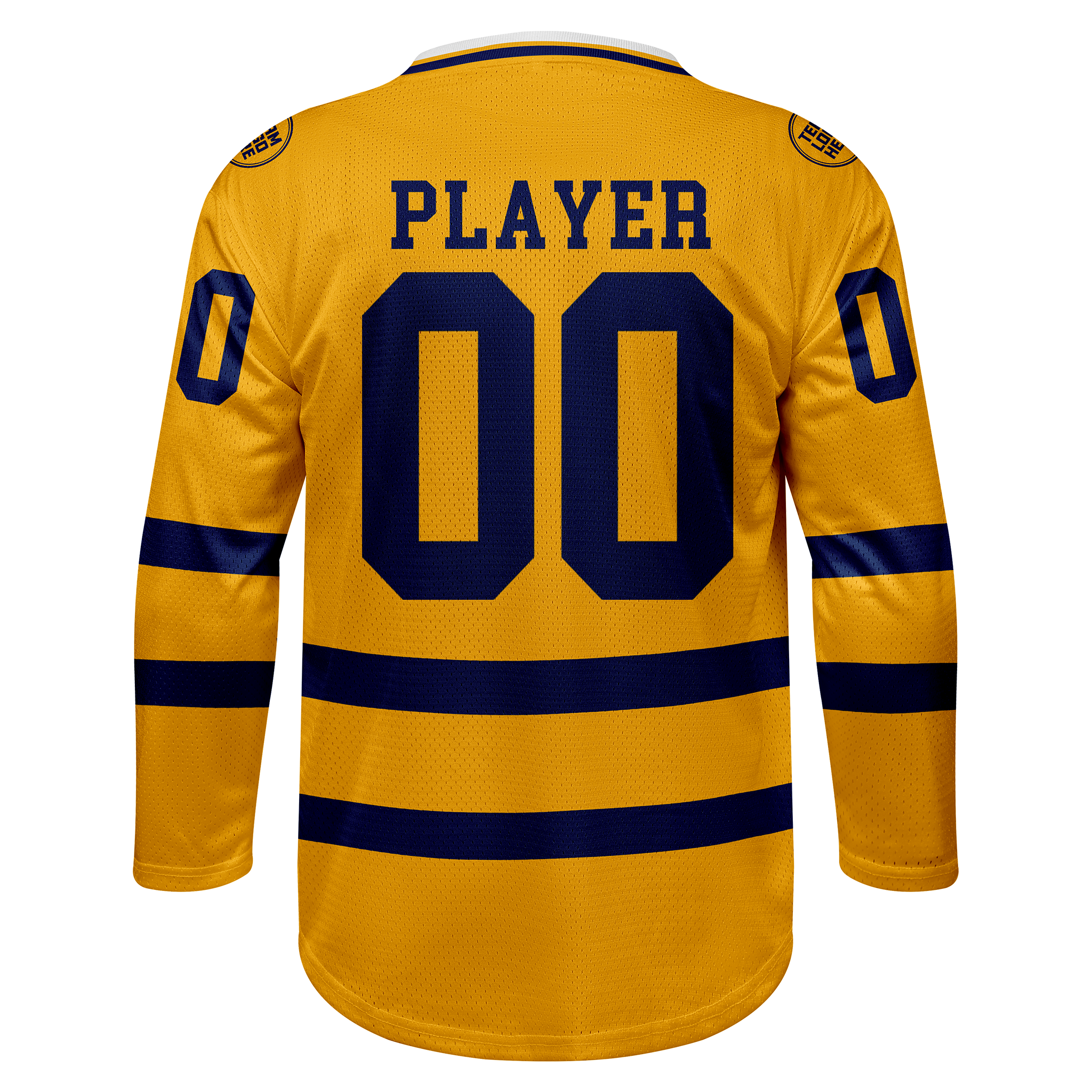 Custom Hockey Jersey Practice PS-103 GoldNavy (Sample)