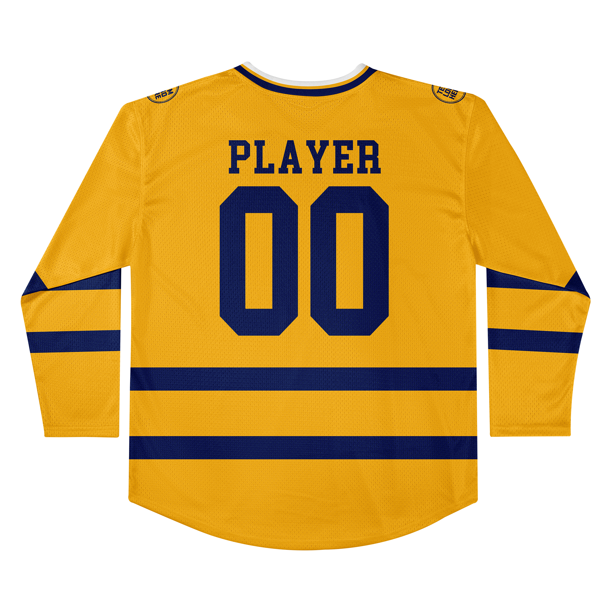 Custom Hockey Jersey Practice PS-103 GoldNavy (Sample)