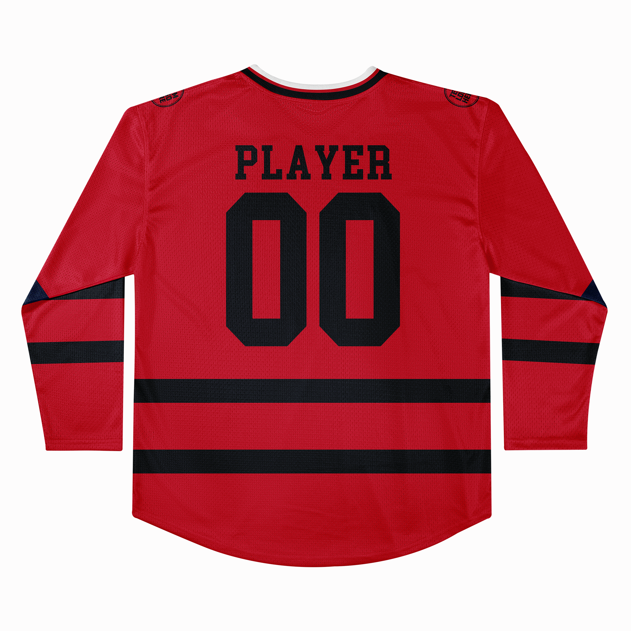Custom Hockey Jersey Practice PS-103 RedBlack (Sample)