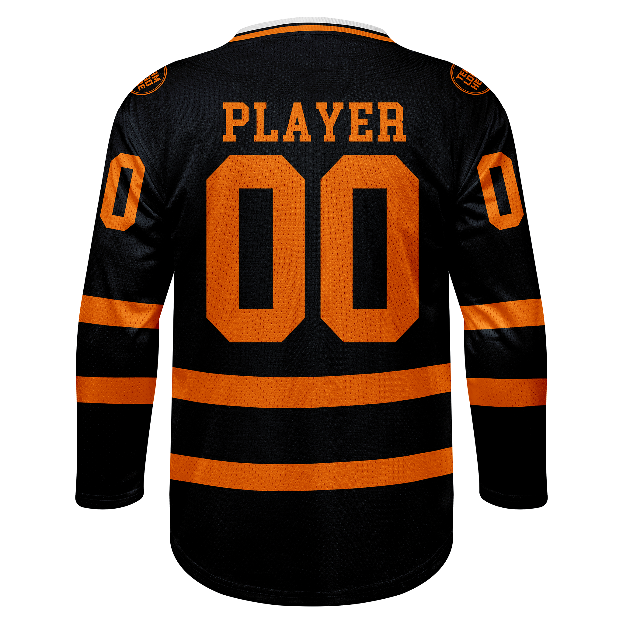 Custom Hockey Jersey Practice PS-103 BlackOrange