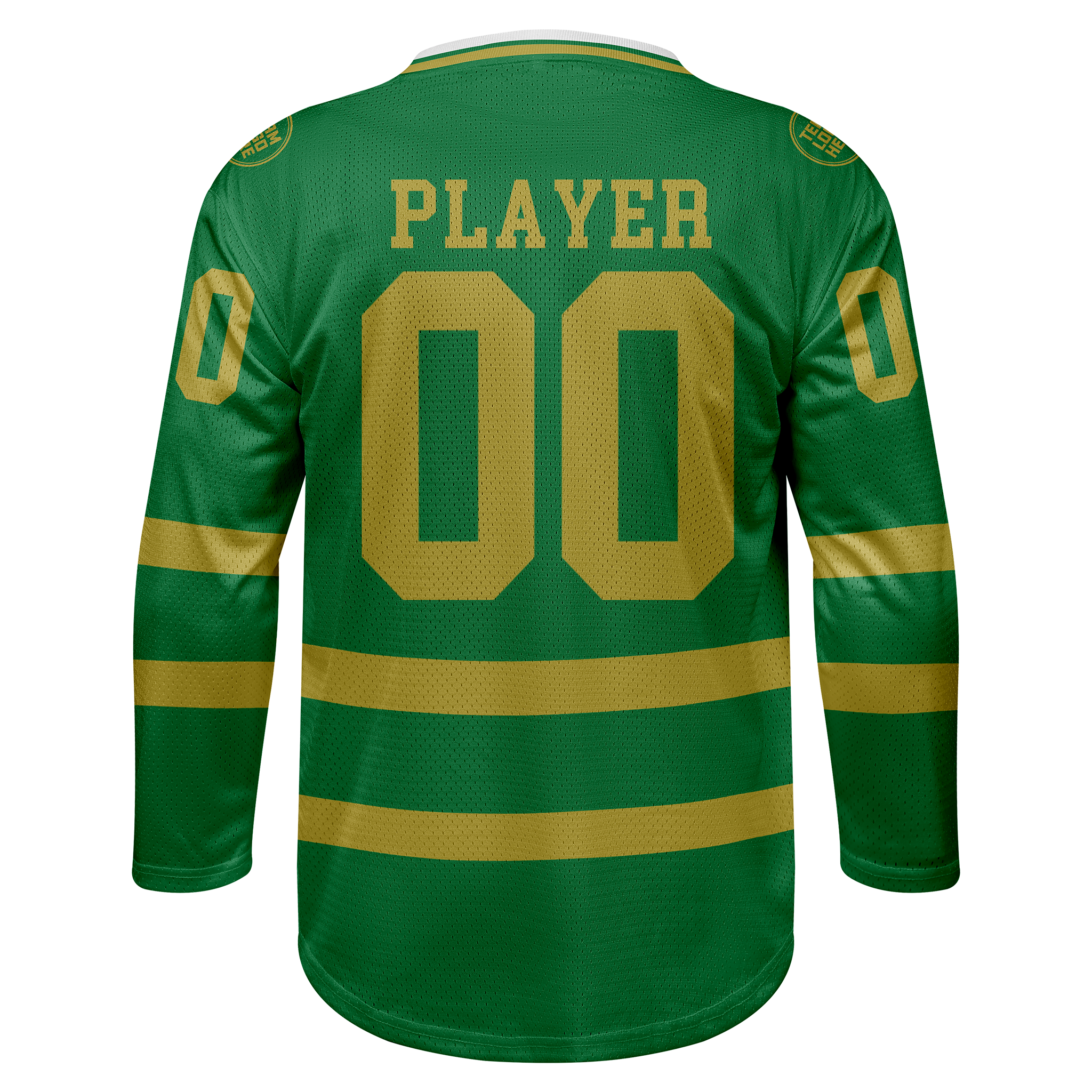 Custom Hockey Jersey Practice PS-103 ForestGold