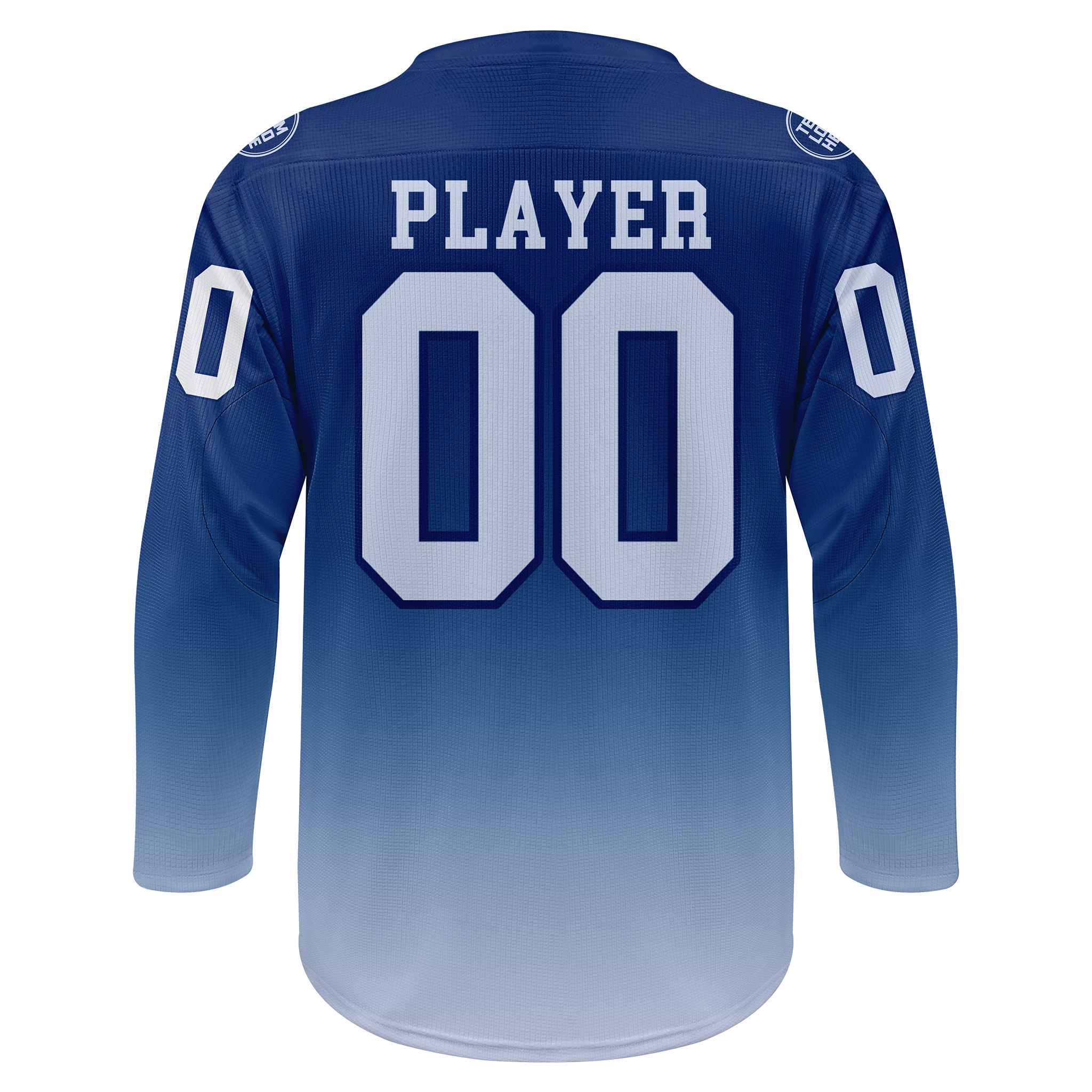 Custom Hockey Jersey Practice PSG-201 Gradient Fade Color RoyalWhite