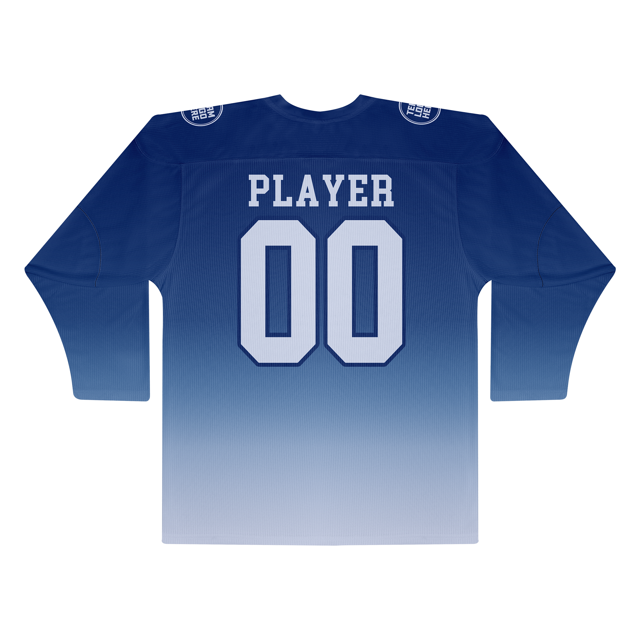 Custom Hockey Jersey Practice PSG-201 Gradient Fade Color RoyalWhite