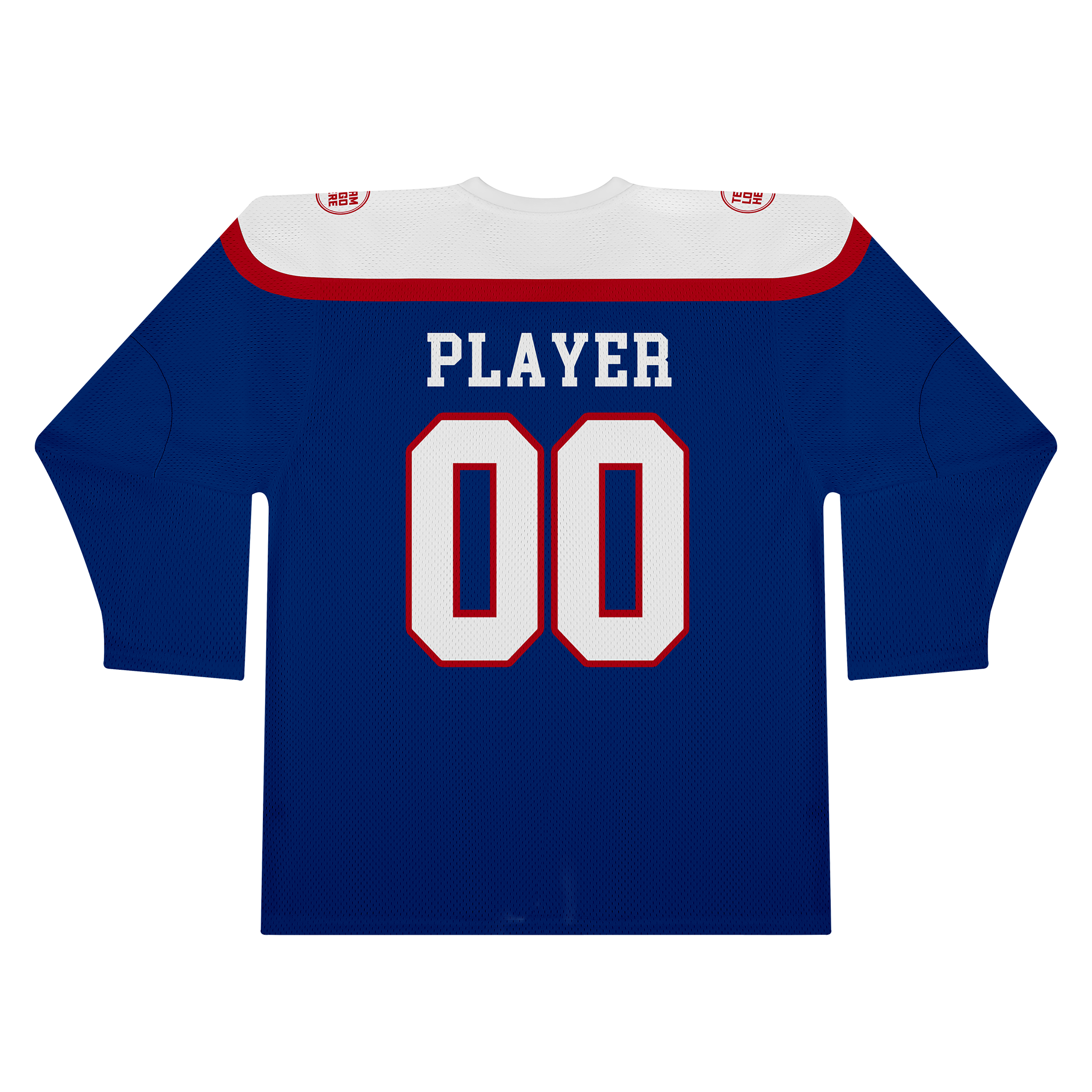 Custom Hockey Jersey Practice PS-301 BlueWhiteRed (Sample)