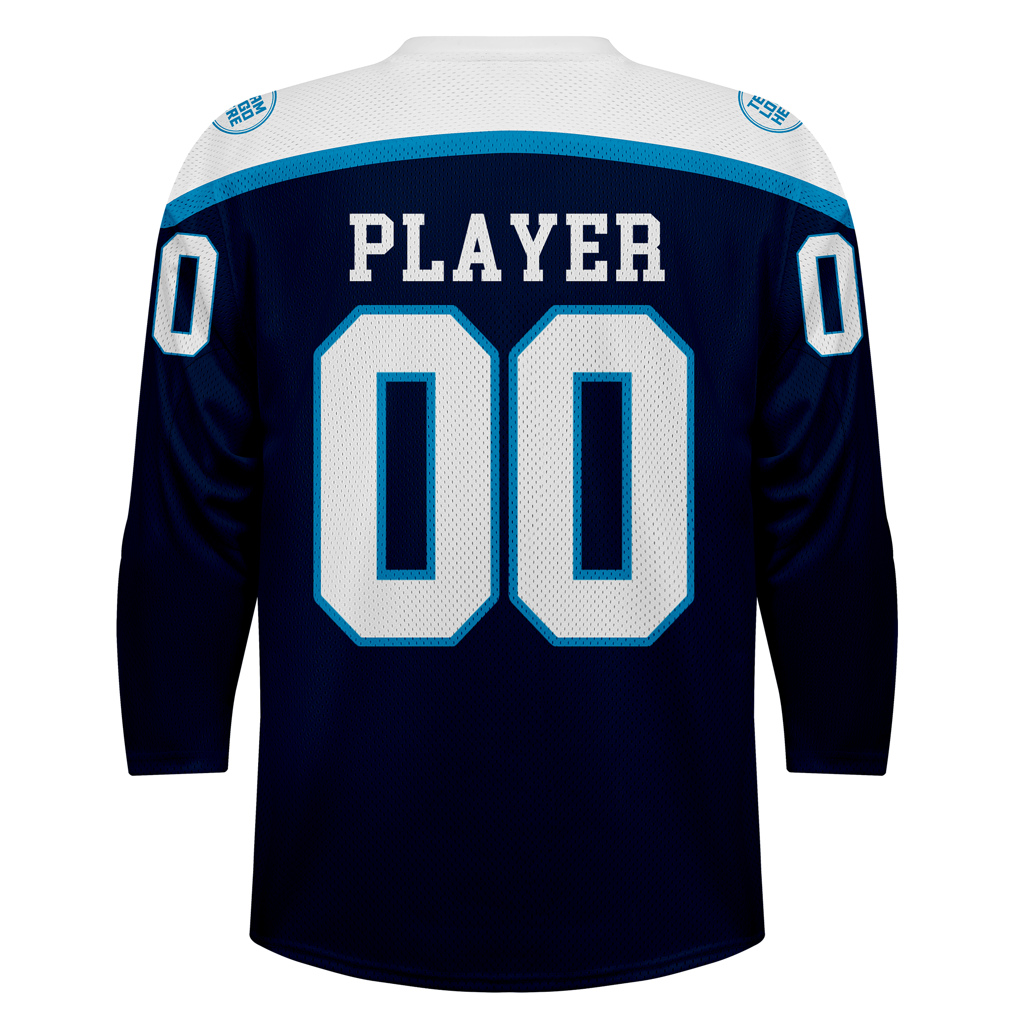 Custom Hockey Jersey Practice PS-301 NavyWhiteSky