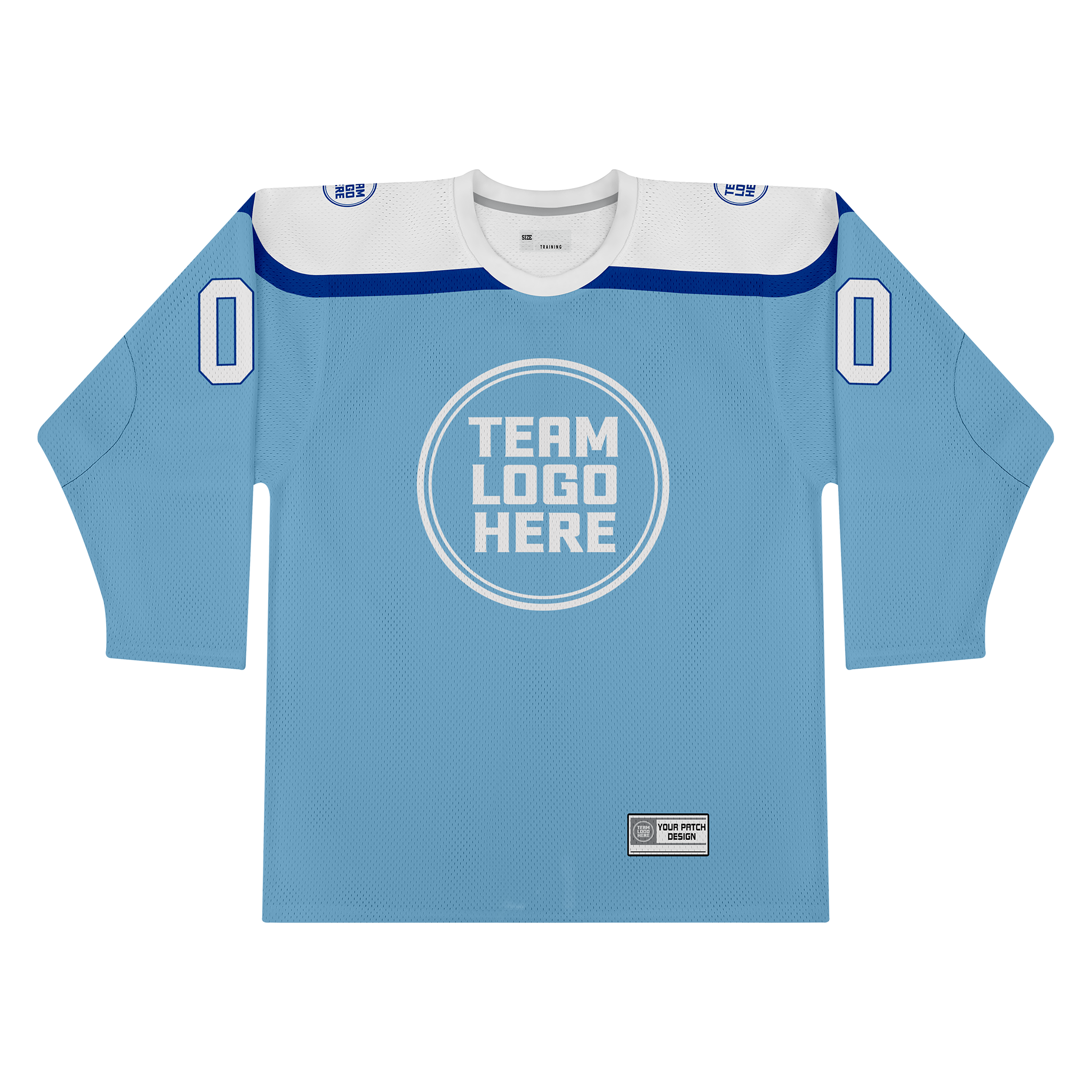 Custom Hockey Jersey Practice PS-301 IceWhiteRoyal