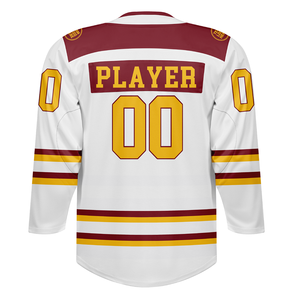 Custom Hockey Jersey Varsity Teamwear VT-101 WhiteRedGold