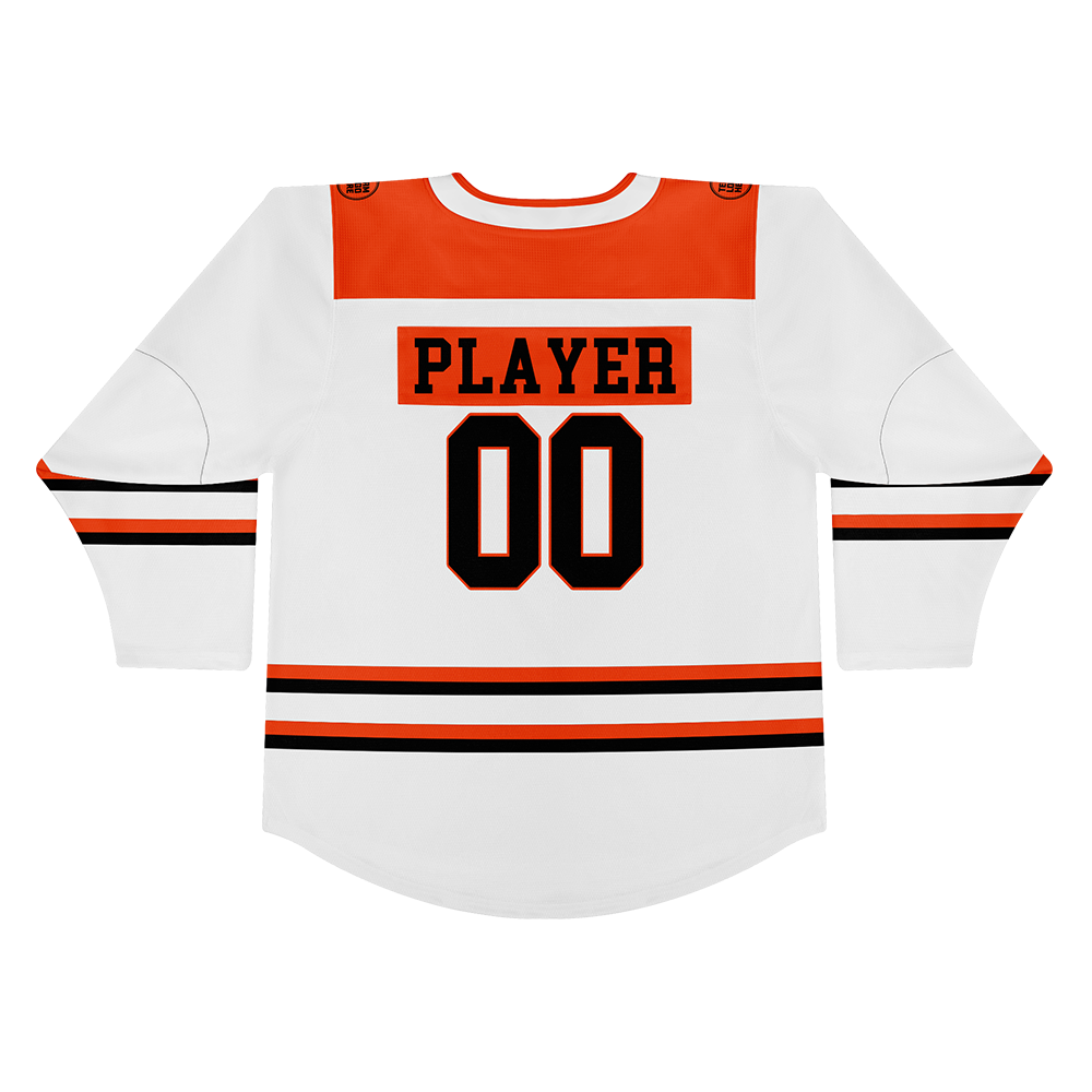 Custom Hockey Jersey Varsity Teamwear VT-101 WhiteOrangeBlack