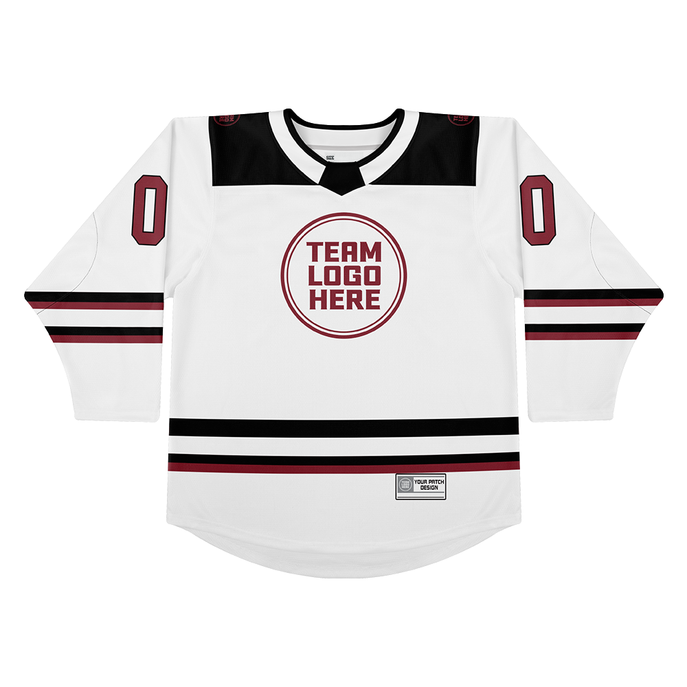 Custom Hockey Jersey Varsity Teamwear VT-101 WhiteBlackRed