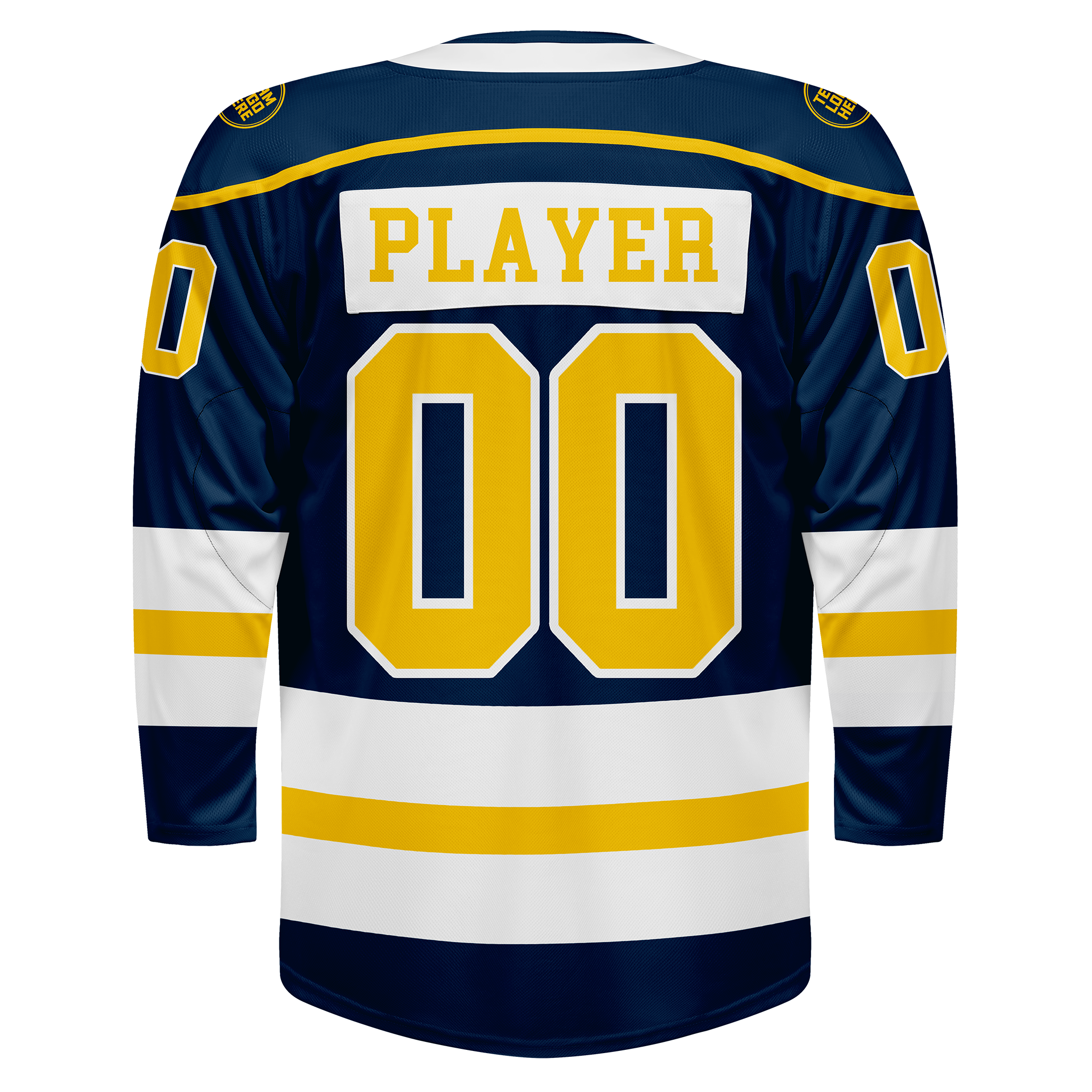 Custom Hockey Jersey Varsity Teamwear VT-202 NavyYellowWhite
