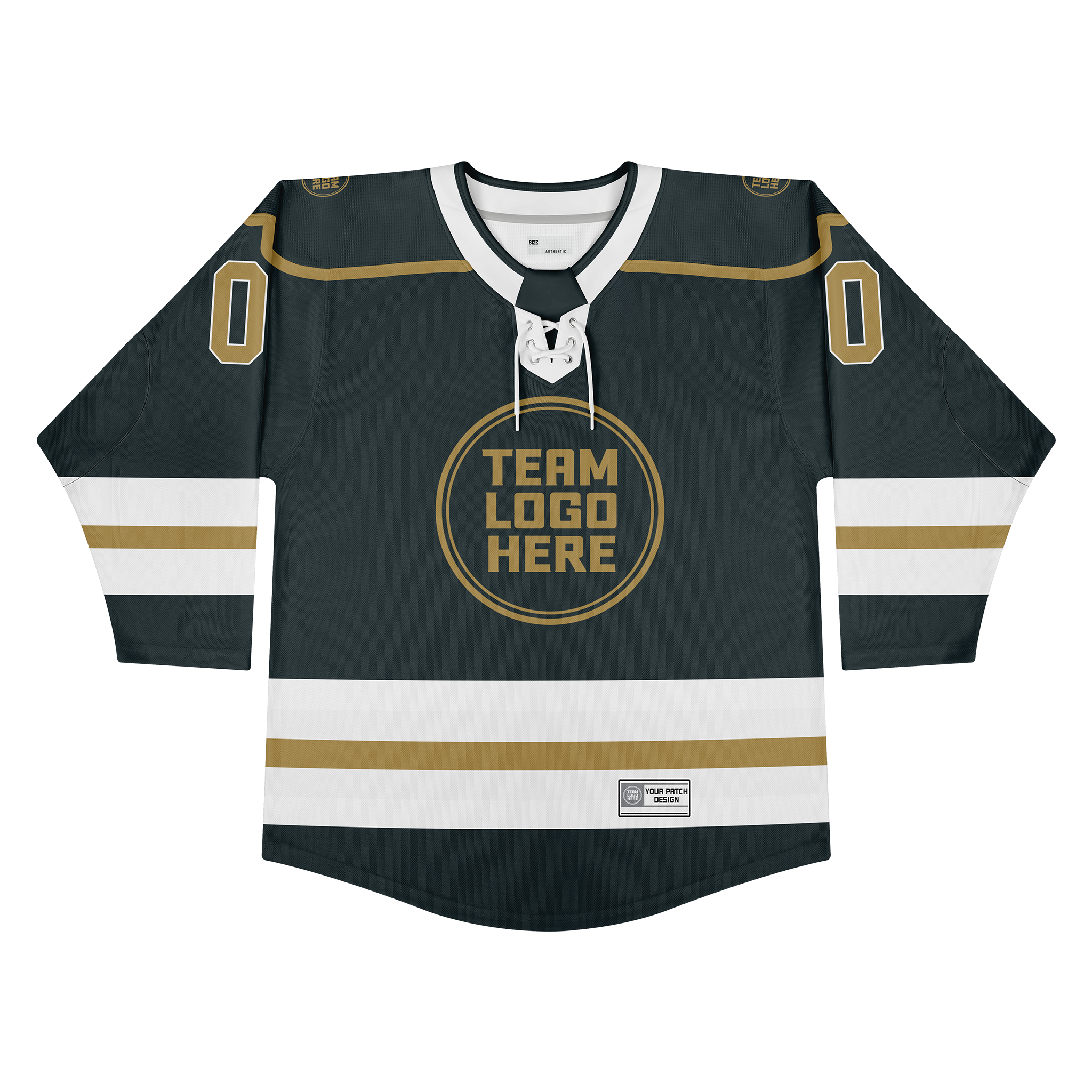 Custom Hockey Jersey Varsity Teamwear VT-202 SteelGoldWhite