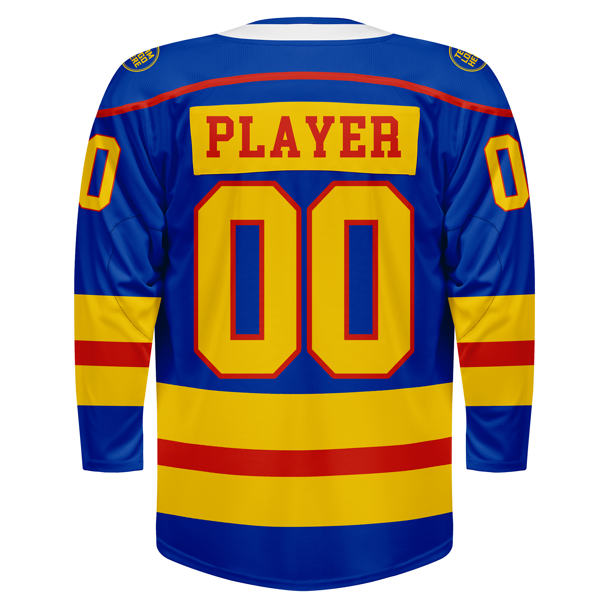 Custom Hockey Jersey Varsity Teamwear VT-202 RoyalYellowRed