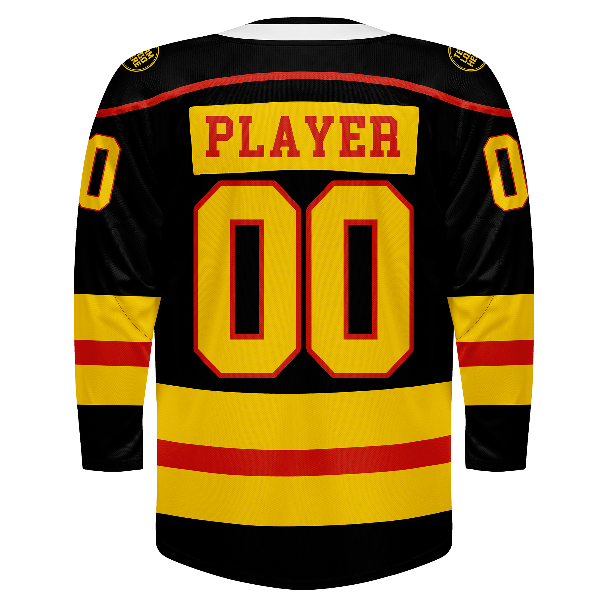Custom Hockey Jersey Varsity Teamwear VT-202 BlackGoldRed