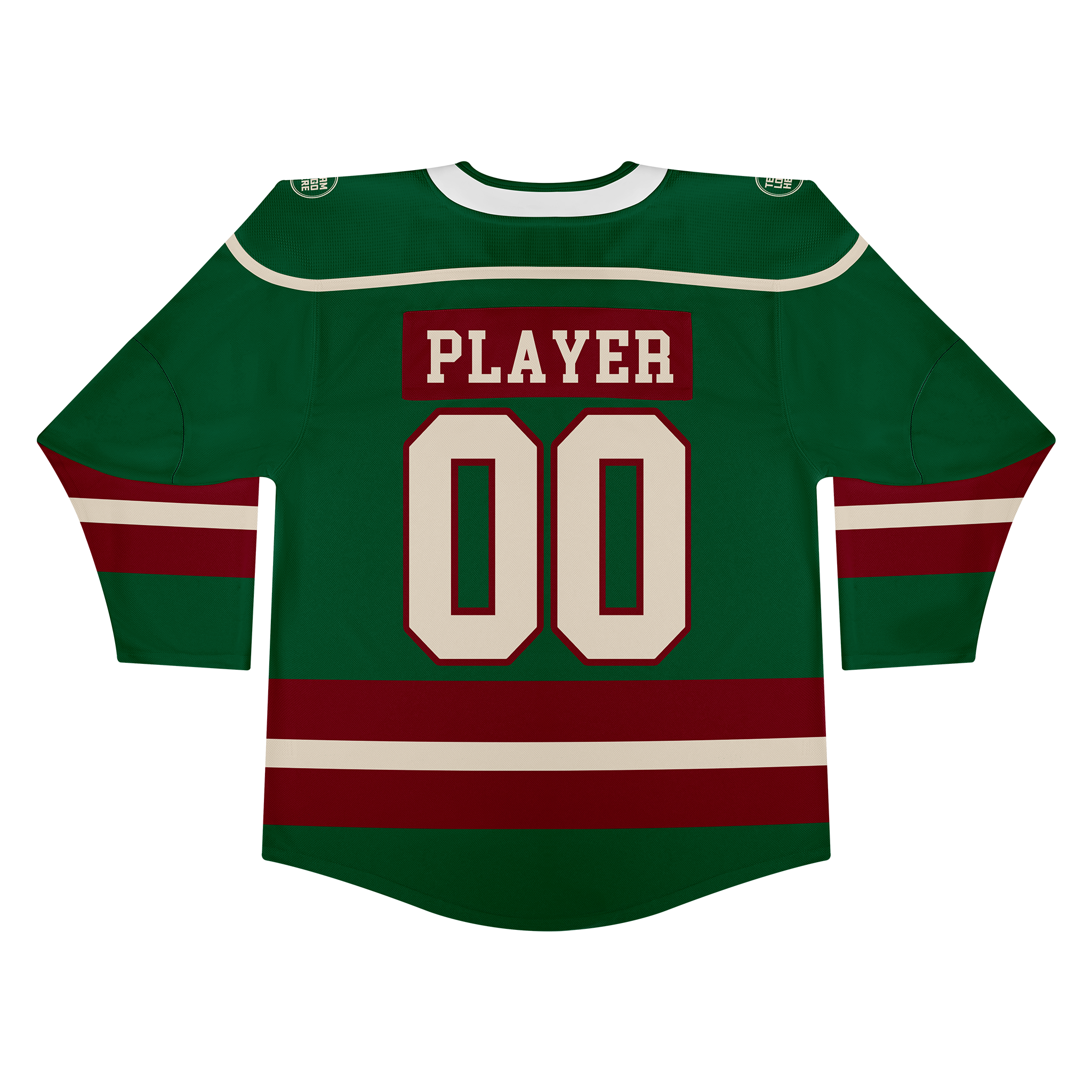 Custom Hockey Jersey Varsity Teamwear VT-202 ForestBeigeWine