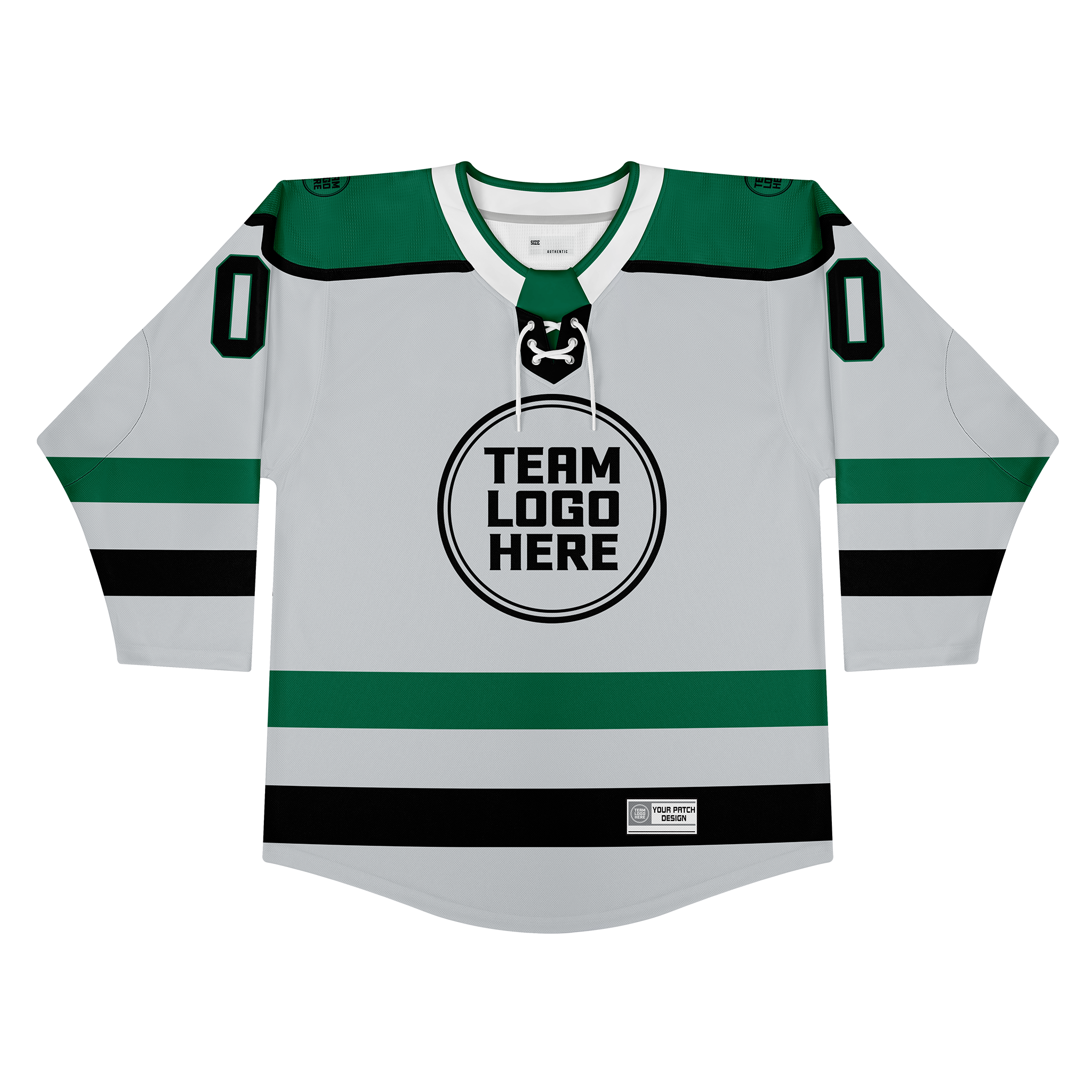 Custom Hockey Jersey Varsity Teamwear VT-208 IcerGreenBlack