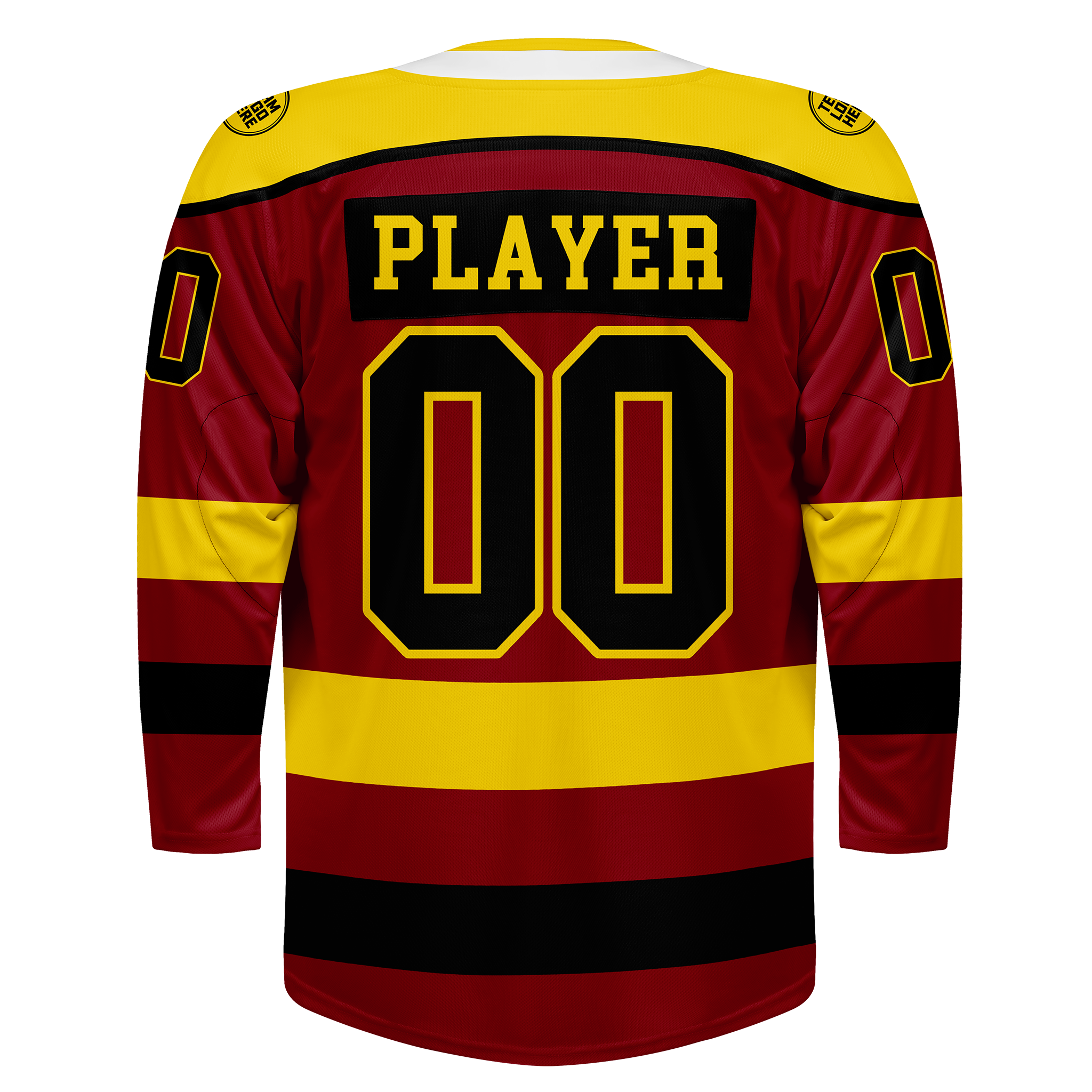 Custom Hockey Jersey Varsity Teamwear VT-208 RedYellowBlack